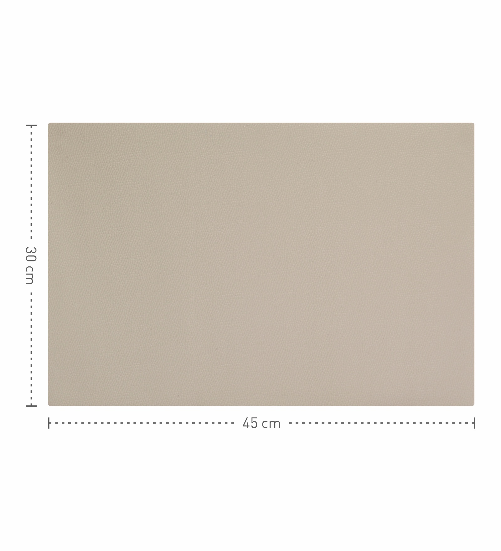 Canvas Solid Dining Table Mat Cream