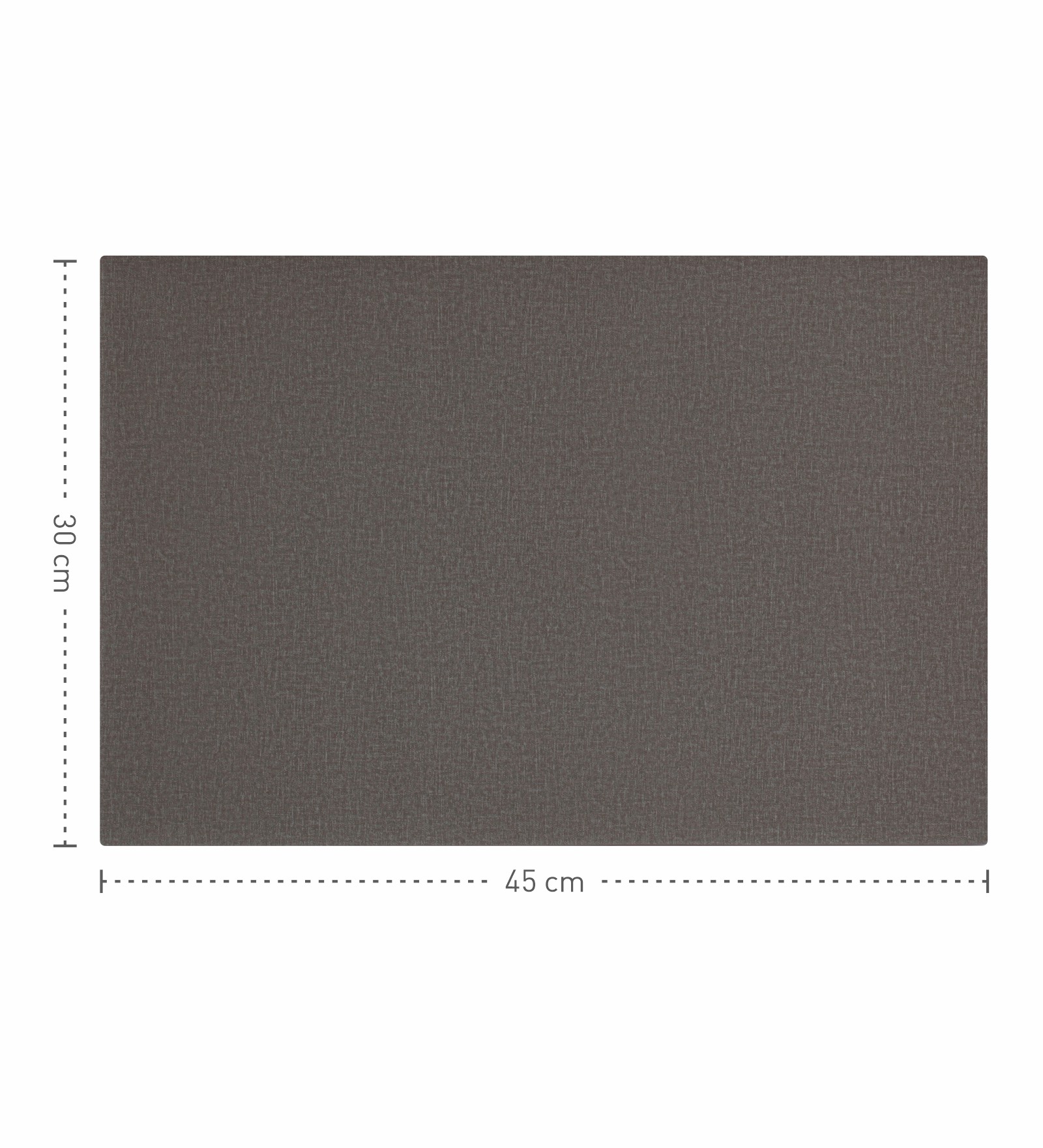 Canvas Solid Dining Table Mat Grey