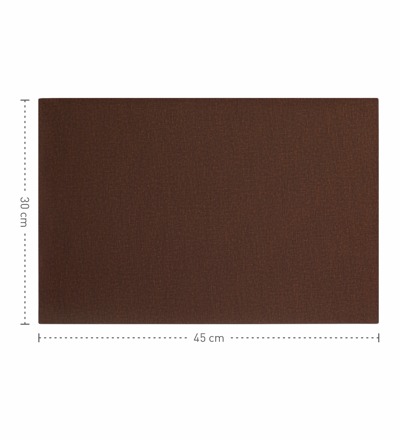 Canvas Solid Dining Table Mat Brown