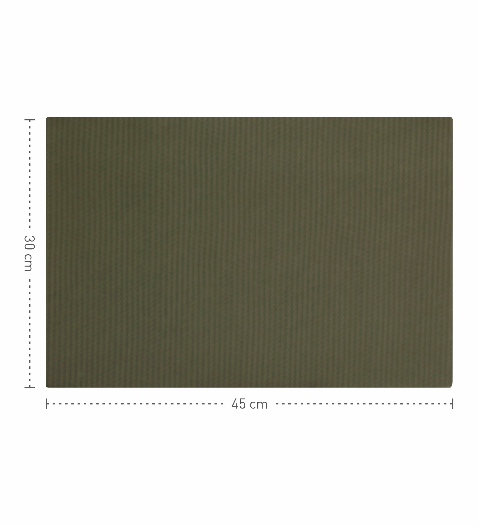 Canvas Solid Dining Table Mat Olive