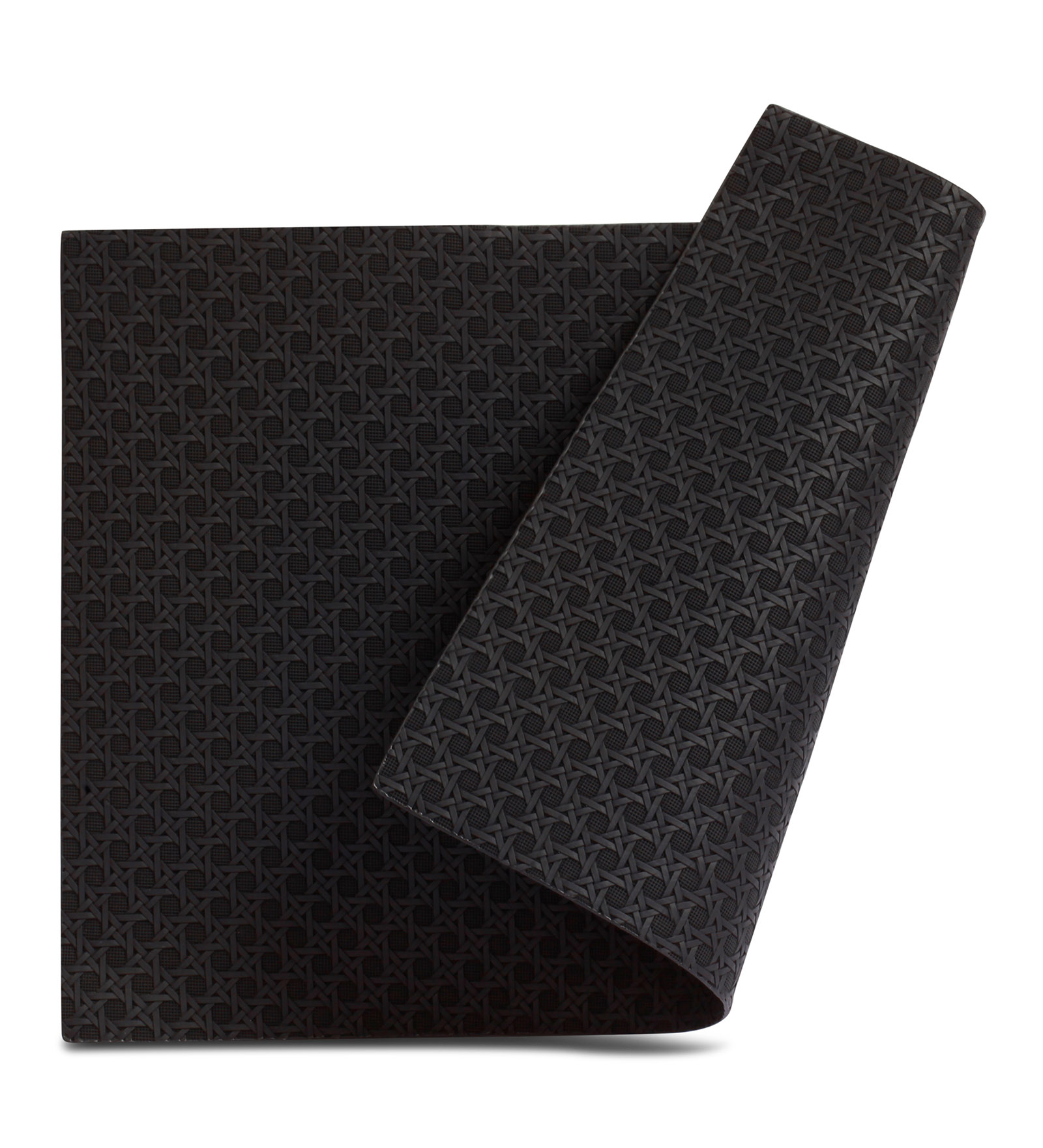 Canvas Solid Dining Table Mat Black