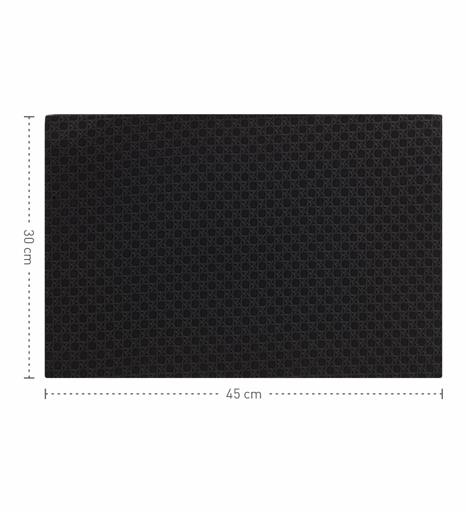 Canvas Solid Dining Table Mat Black