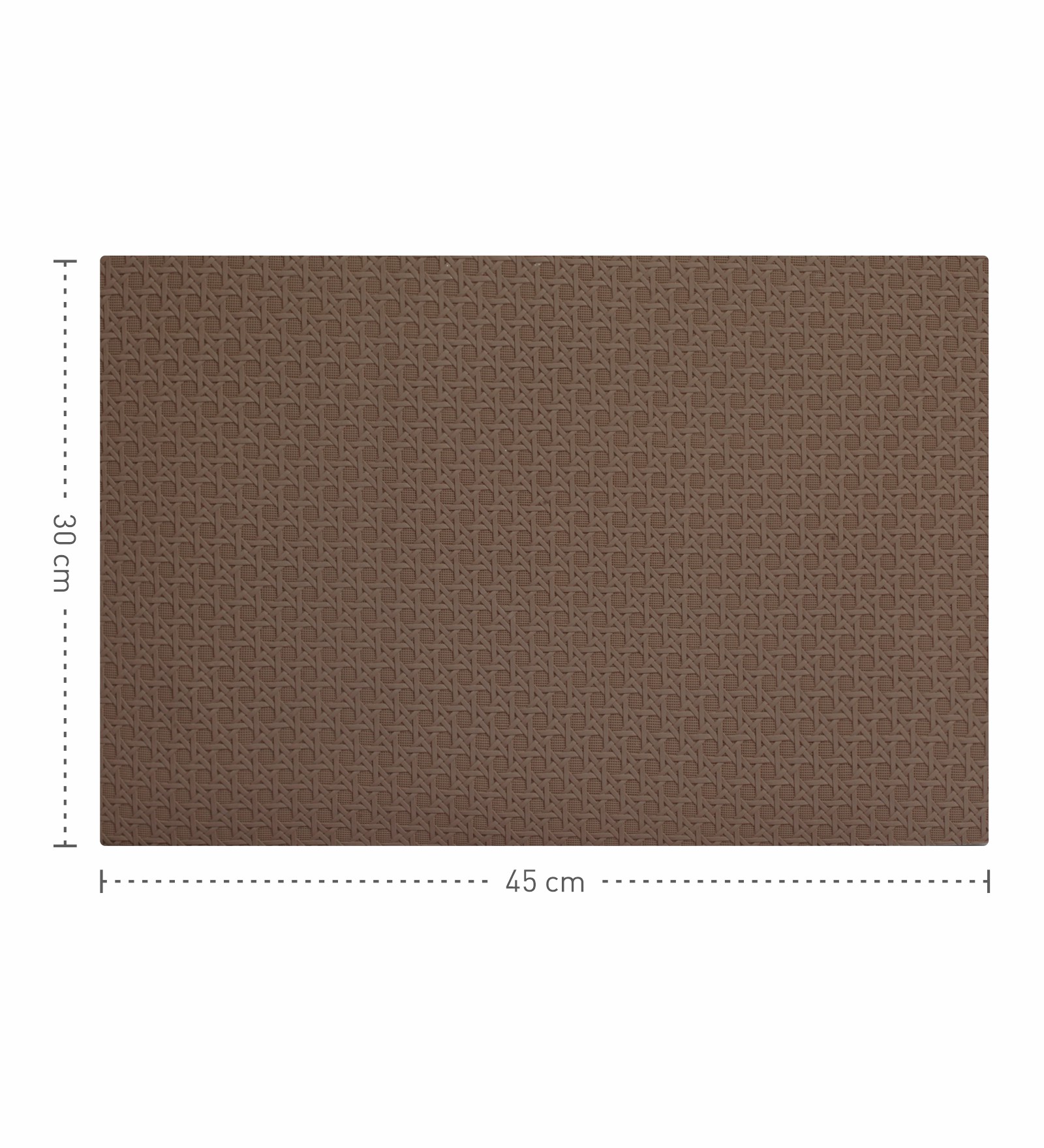 Canvas Solid Dining Table Mat Taupe
