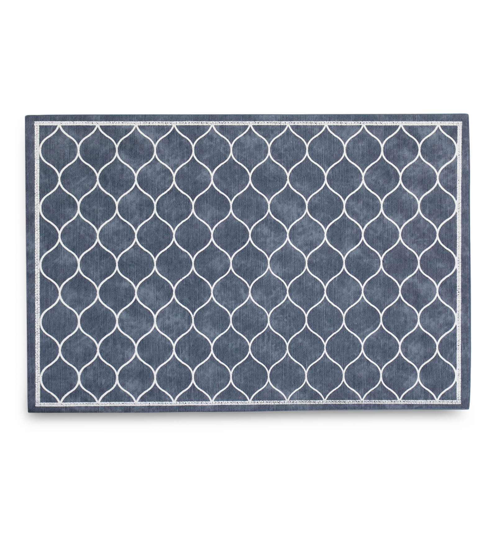 Canvas Solid Dining Table Mat Grey