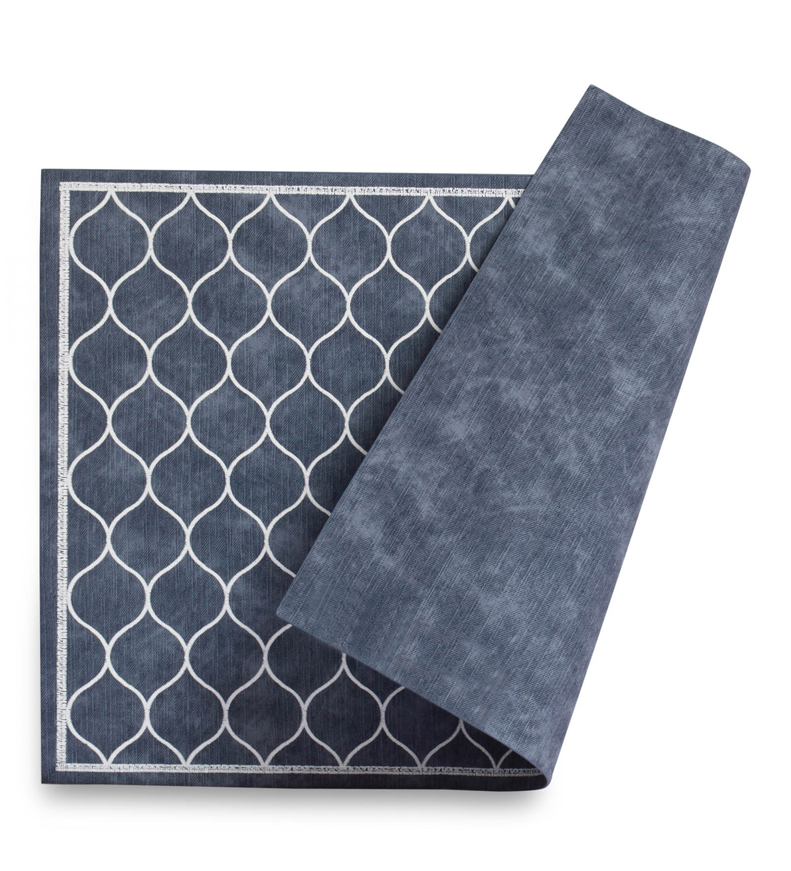 Canvas Solid Dining Table Mat Grey