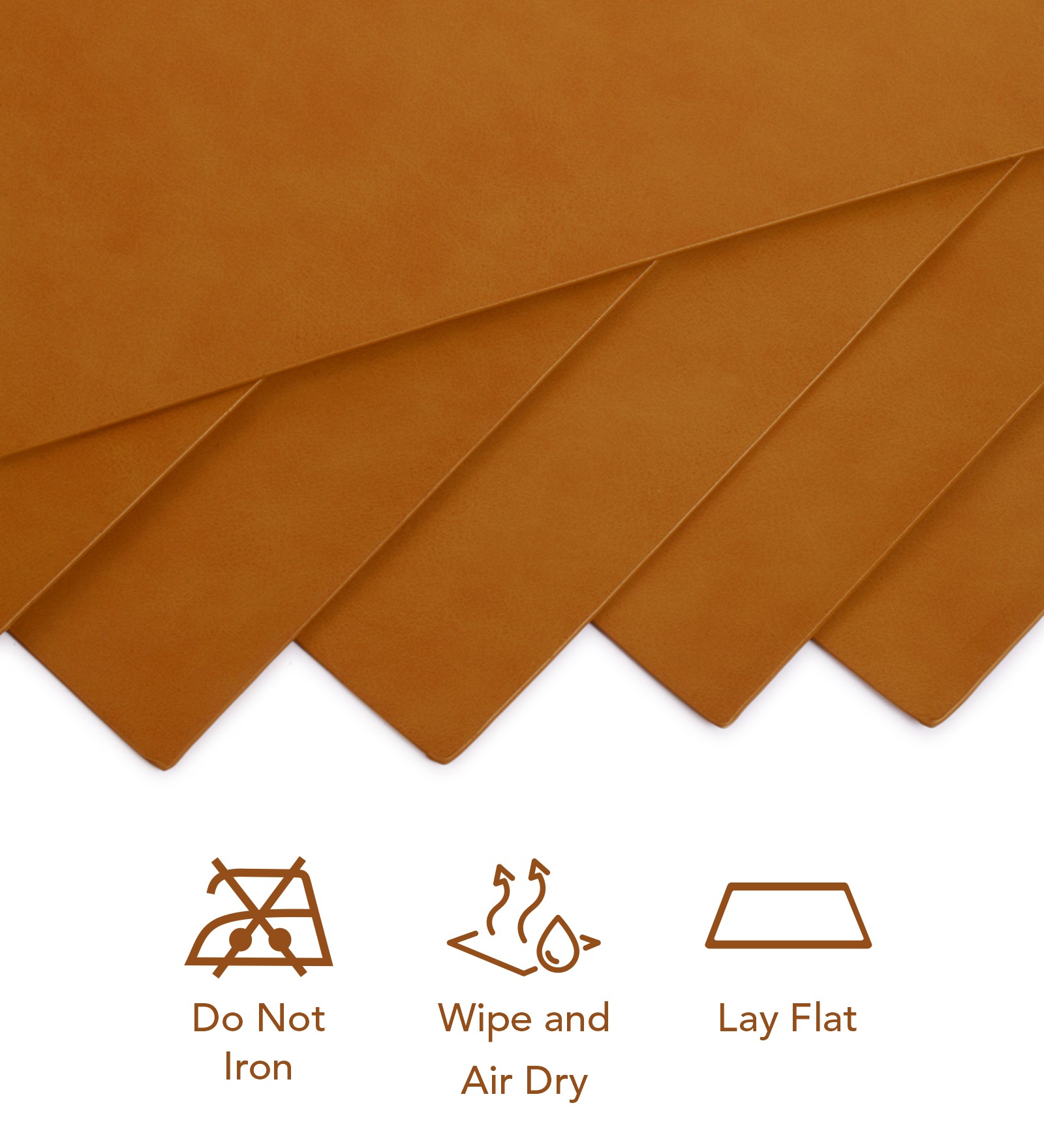 Canvas Solid Dining Table Mat Camel