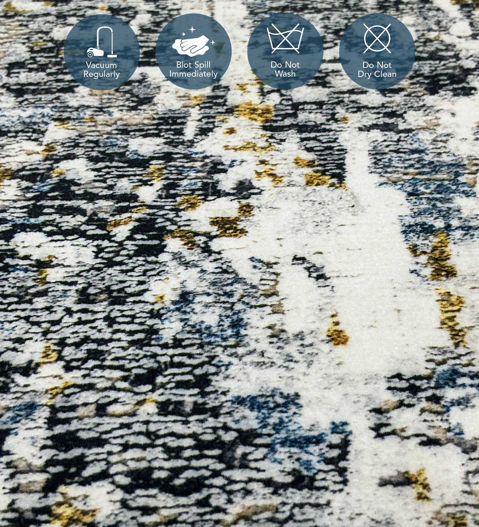 Jura Abstract Carpet Blue and Grey