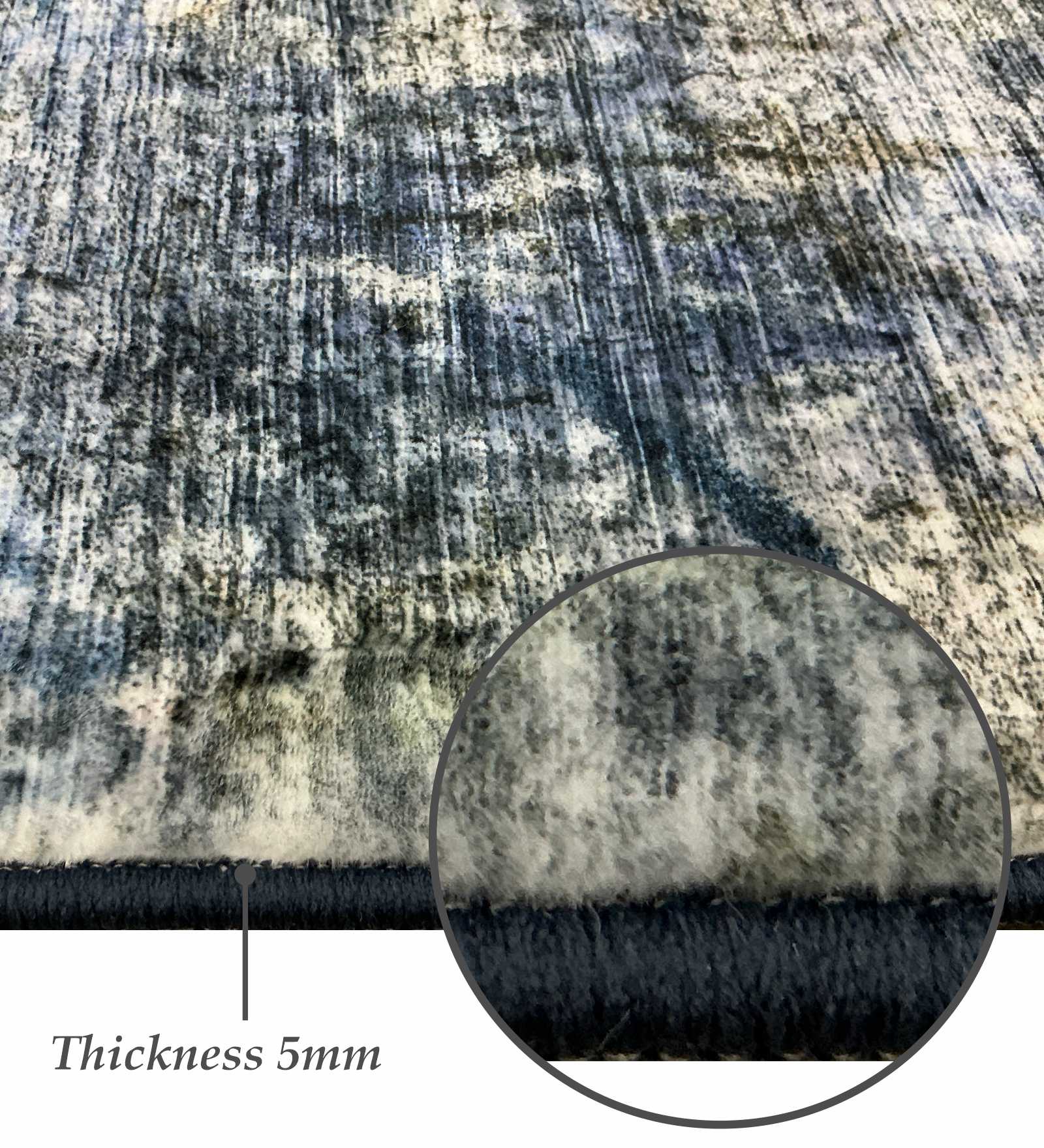 Jura Abstract Carpet Blue