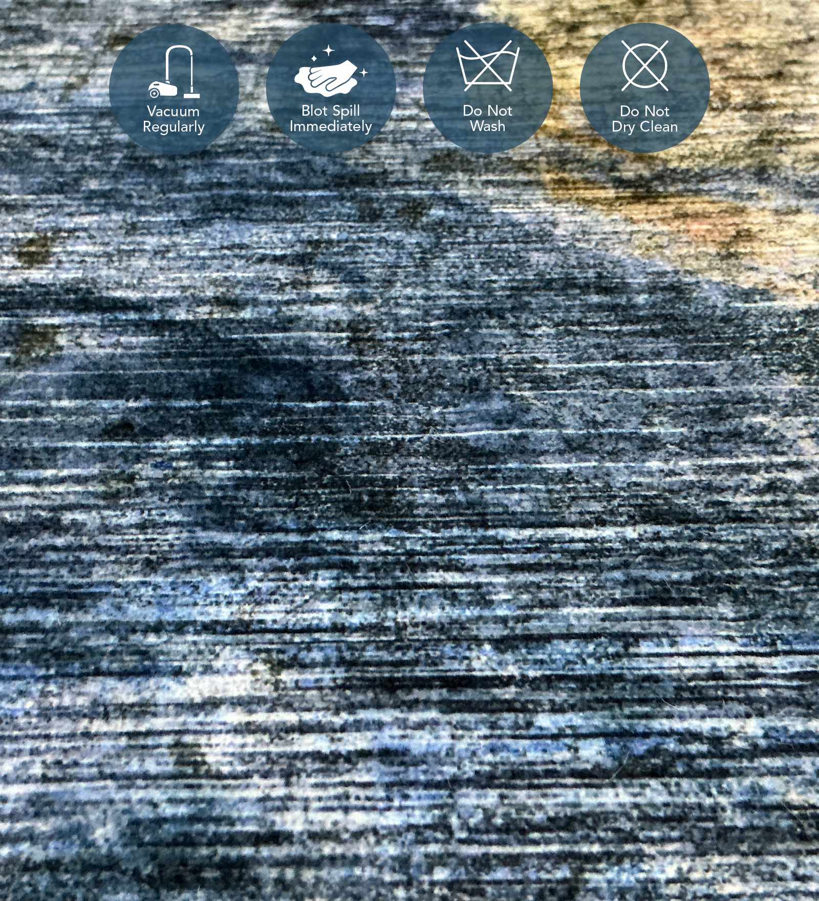 Jura Abstract Carpet Blue