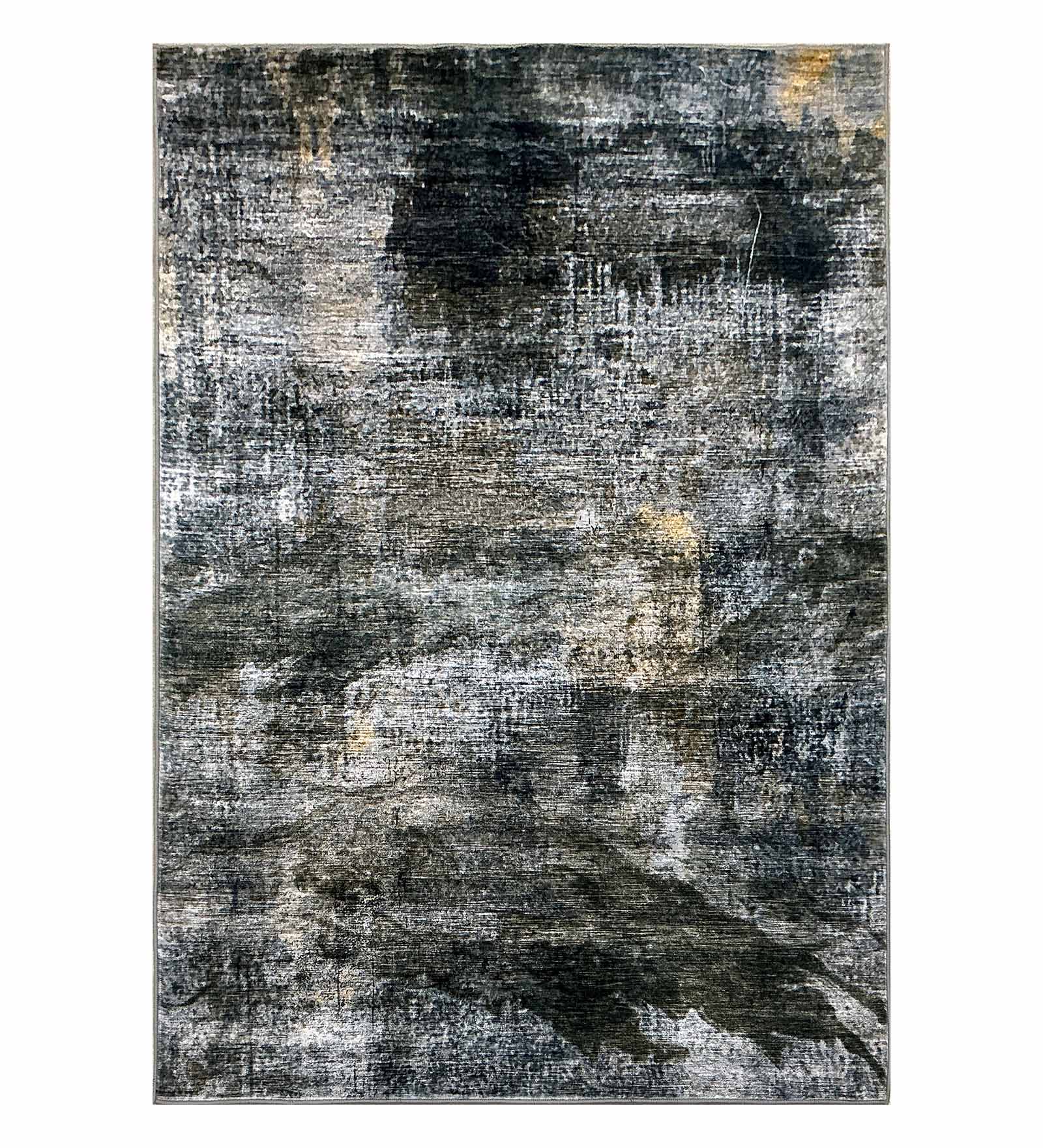 Jura Abstract Carpet Olive and Charcoal