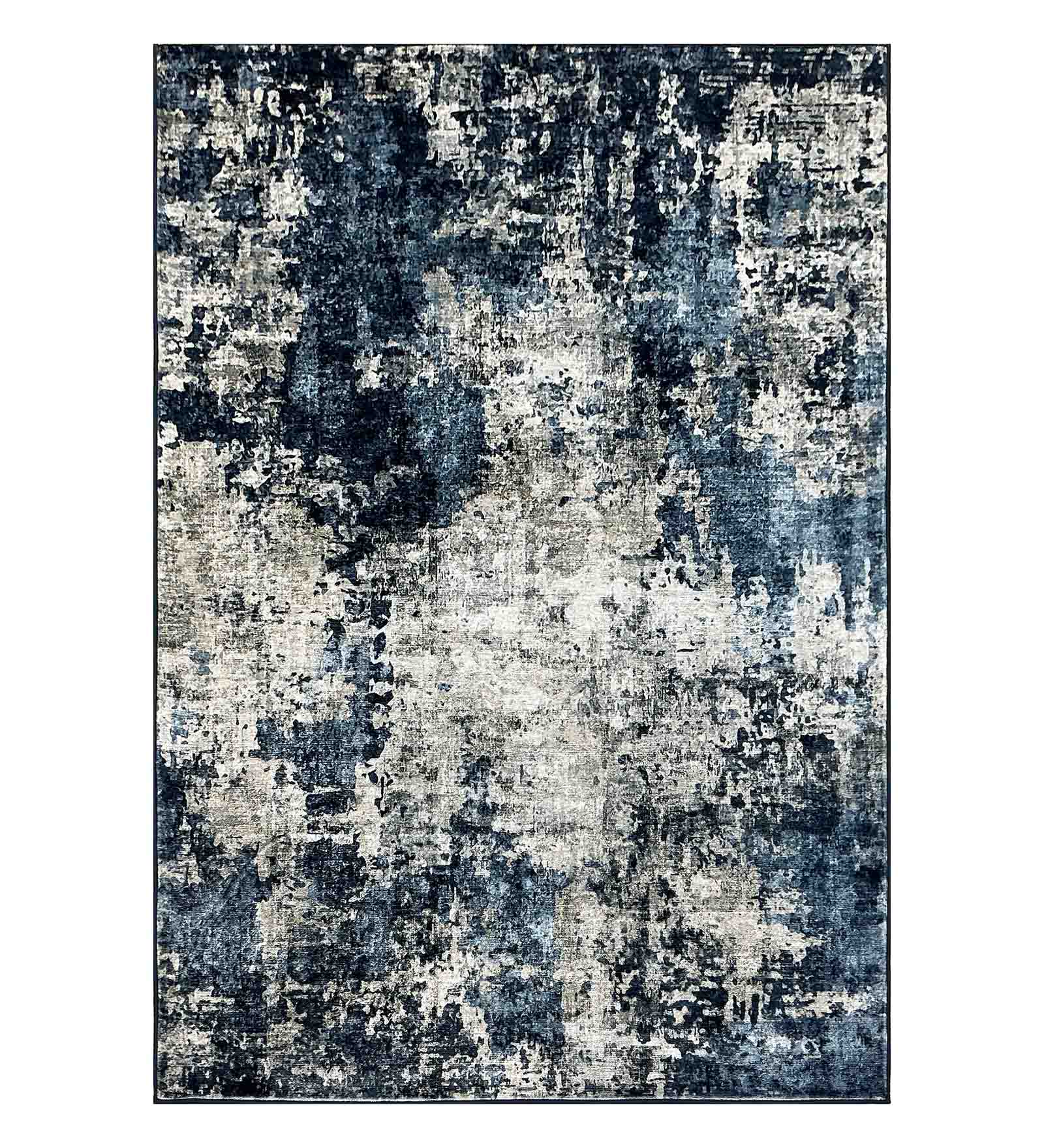 Jura Abstract Carpet Blue