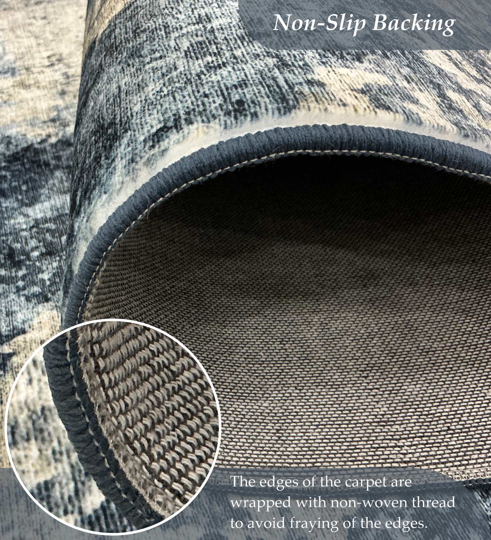 Jura Abstract Carpet Blue