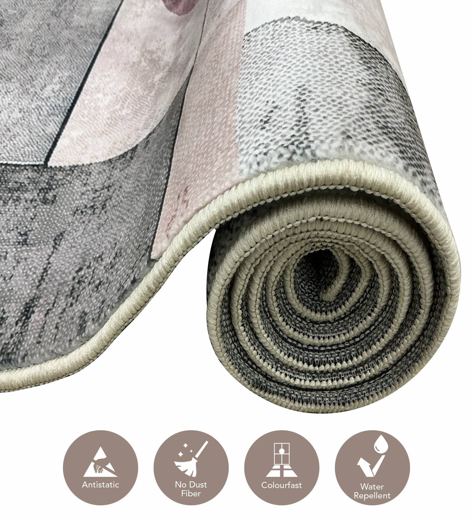 Jura Abstract Carpet Brown and Grey