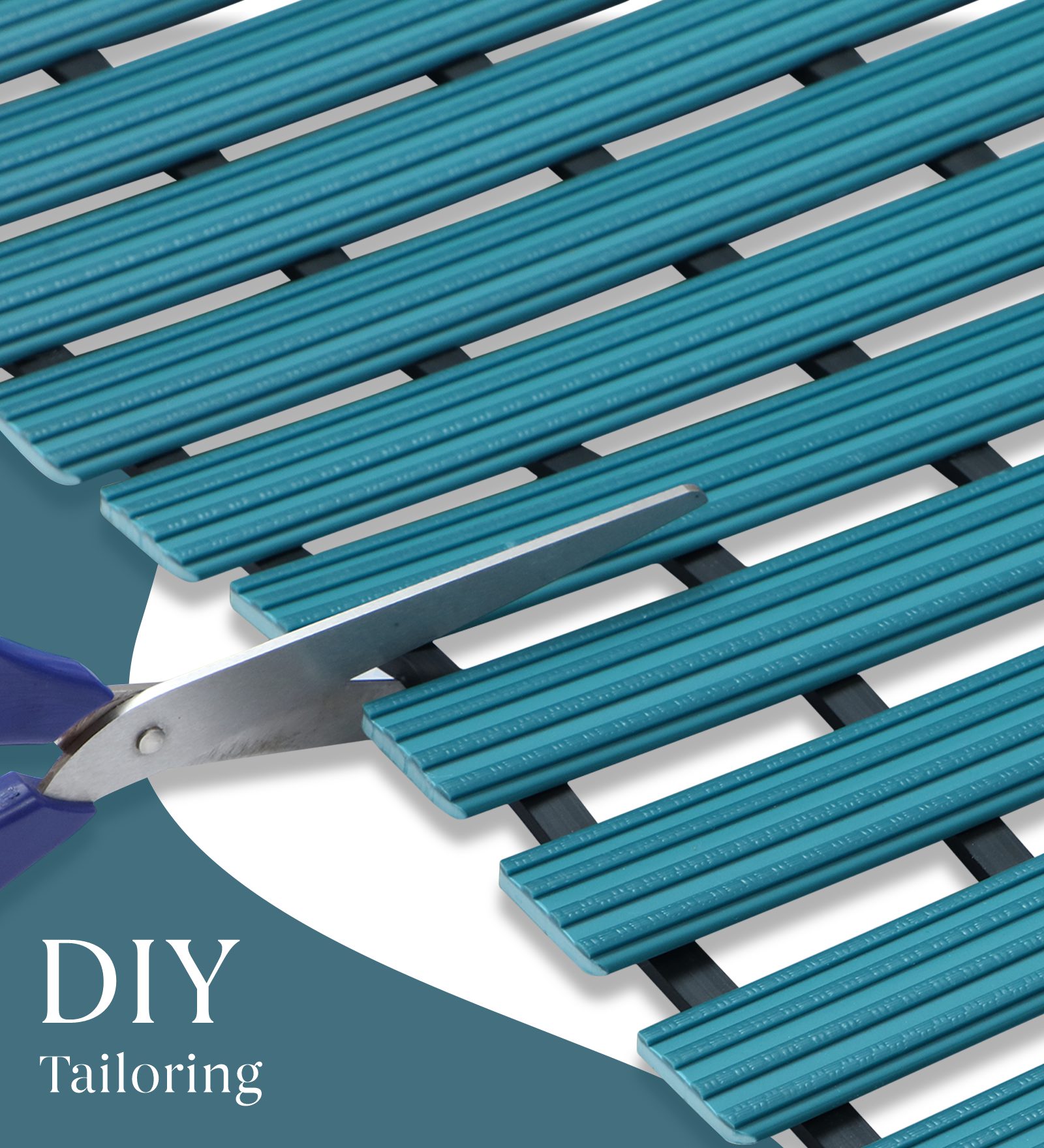 Fredy PVC Shower Mat Teal
