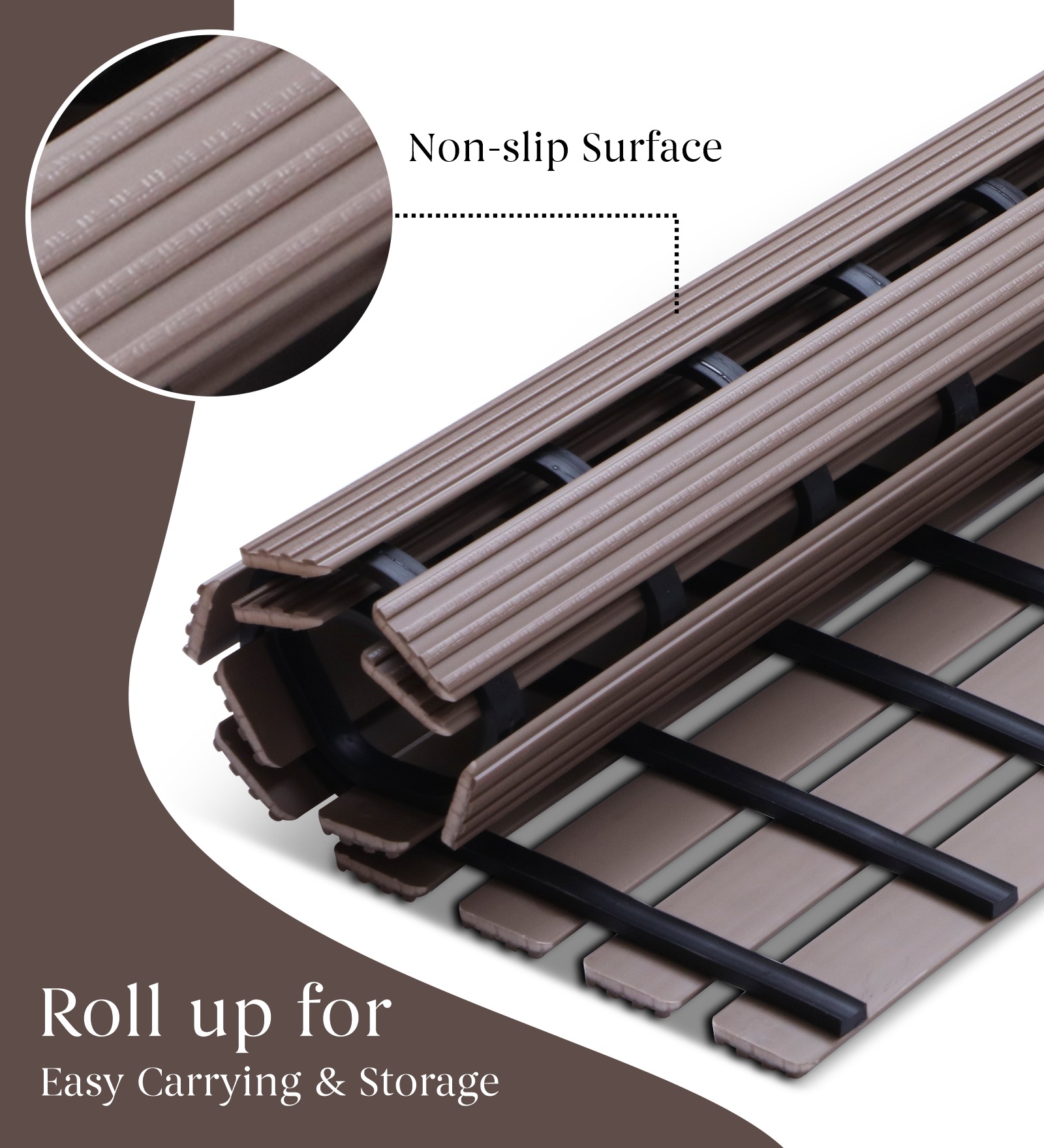 Fredy PVC Shower Mat Moonlight