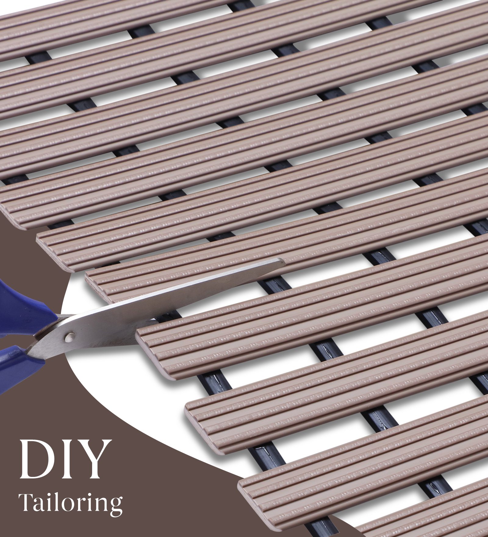 Fredy PVC Shower Mat Moonlight