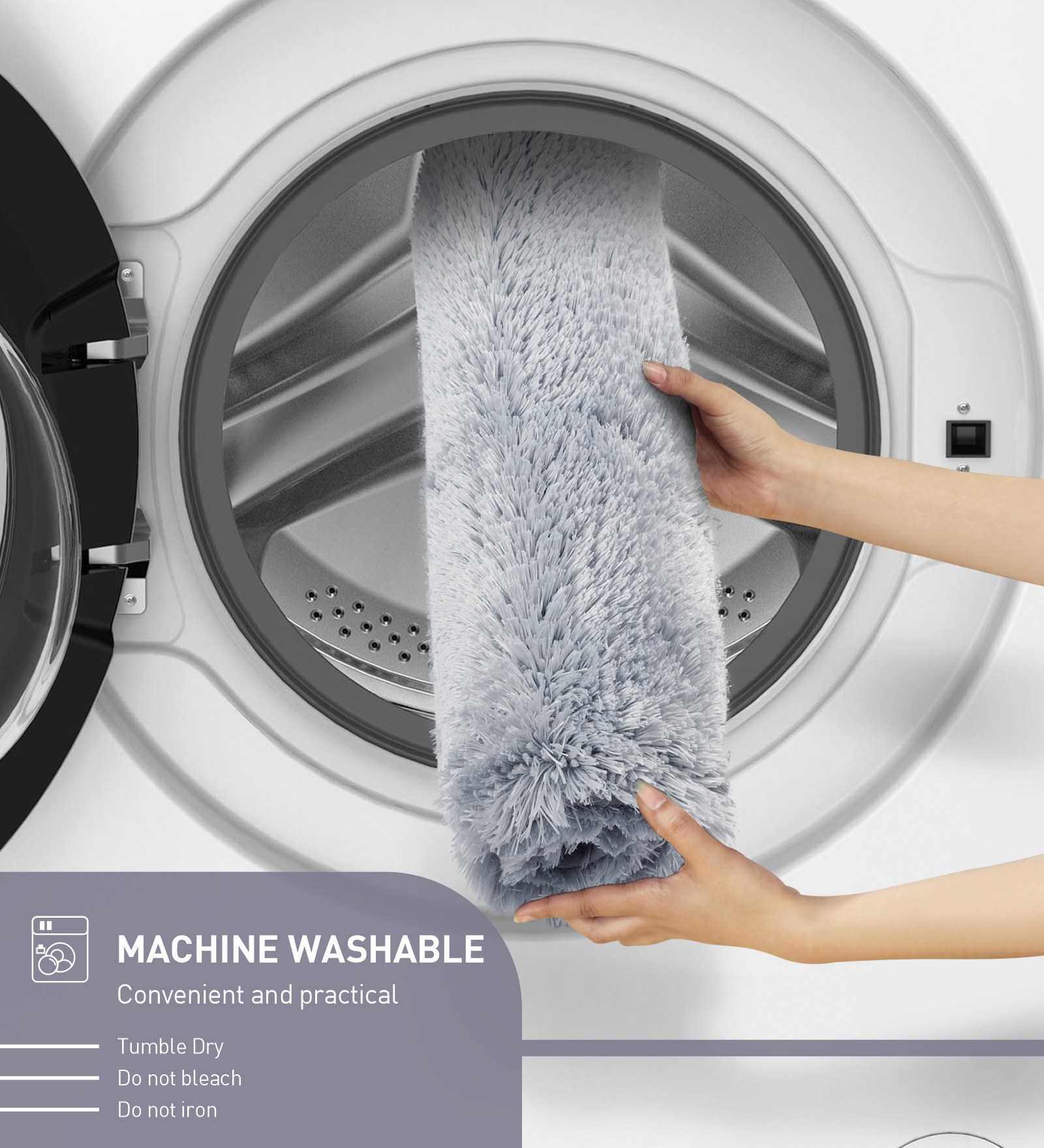 Divino Quick Dry Anti-skid Bath Mat Grey