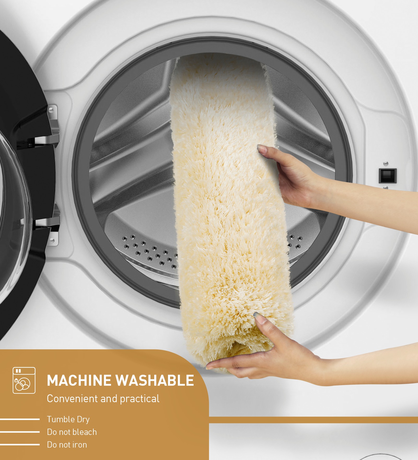 Divino Quick Dry Anti-skid Bath Mat Cream