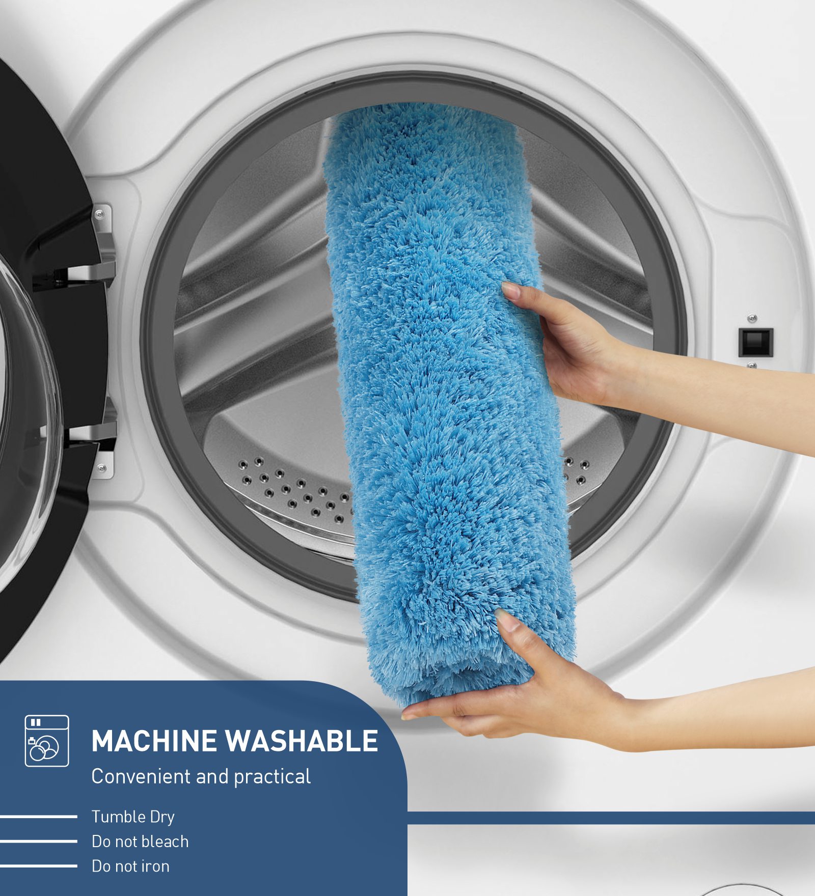 Divino Quick Dry Anti-skid Bath Mat Aqua