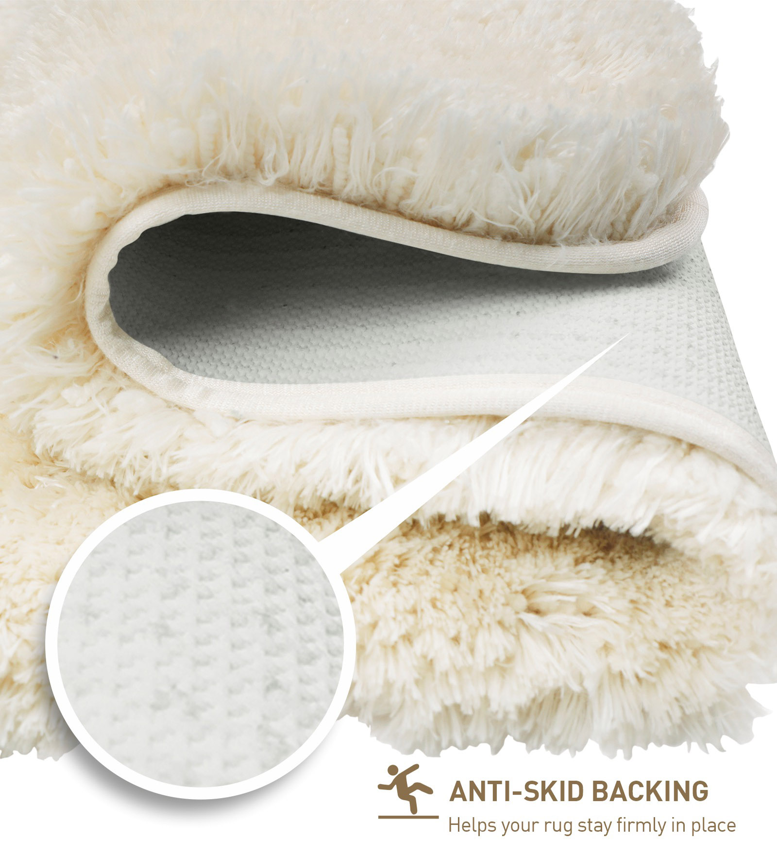 Divino Quick Dry Anti-skid Bath Mat Cream