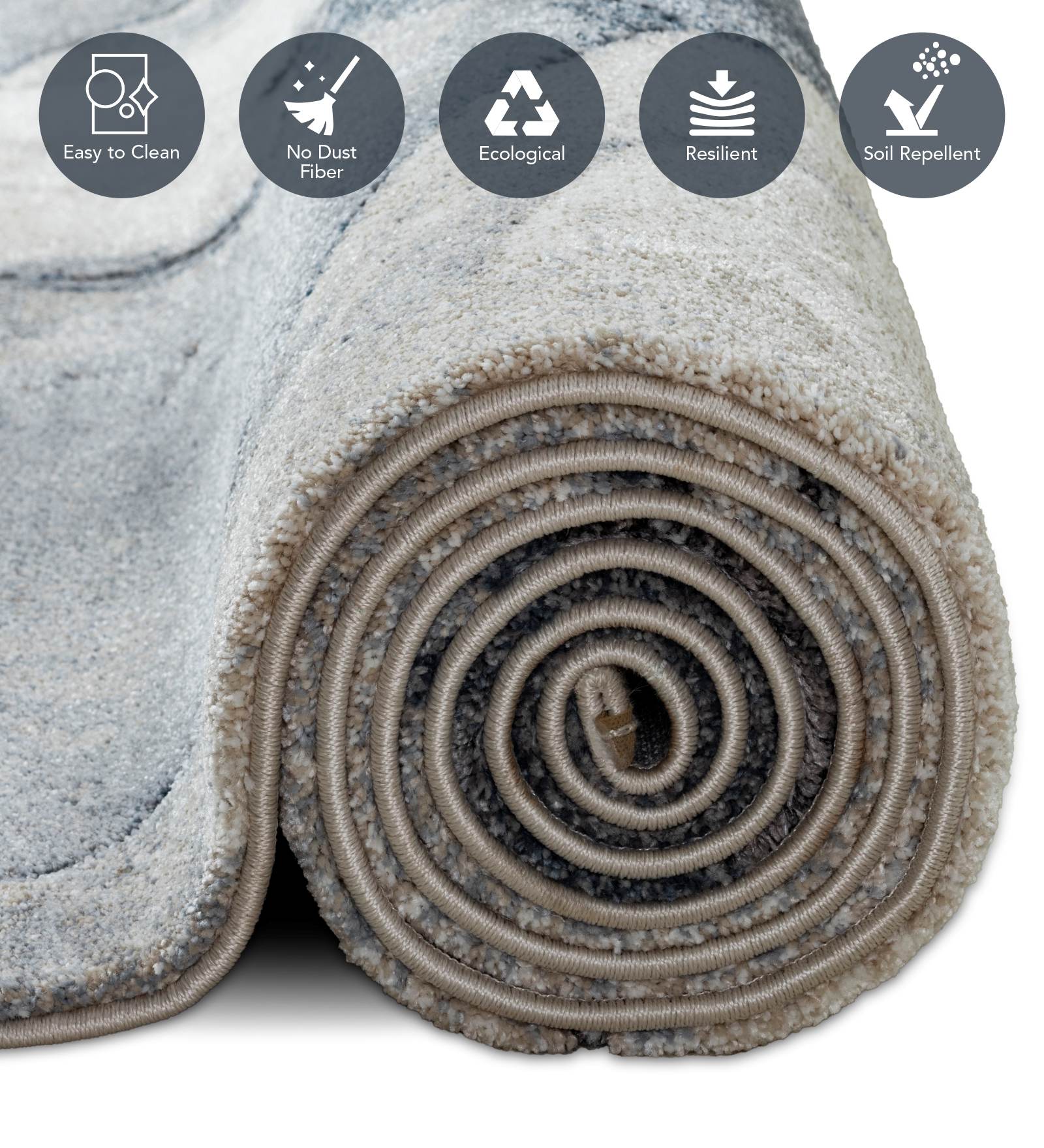 Cyrus Abstract Machine Made Runner Blue