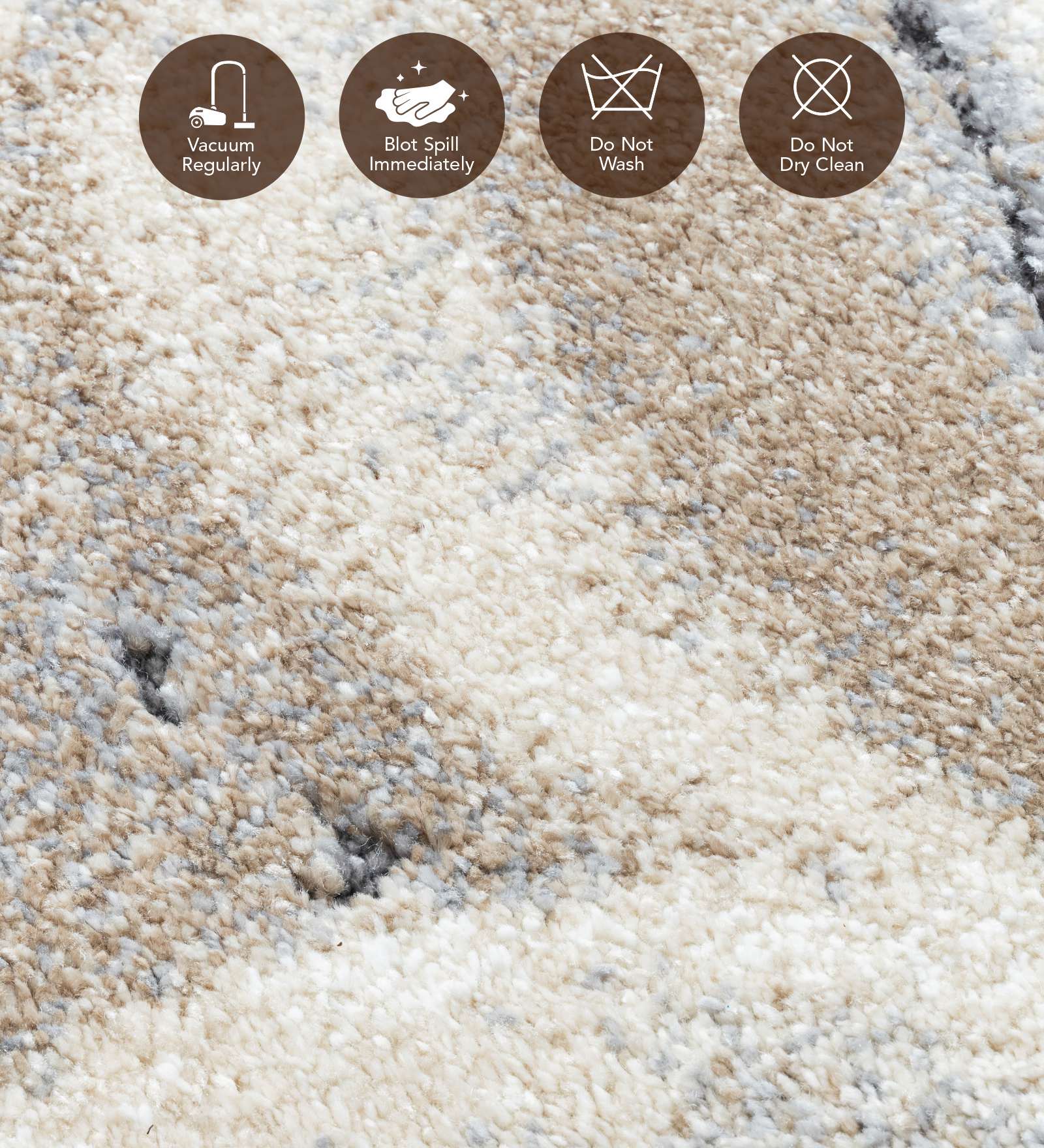 OBSESSIONS Abstract Machine Made Carpet Grey