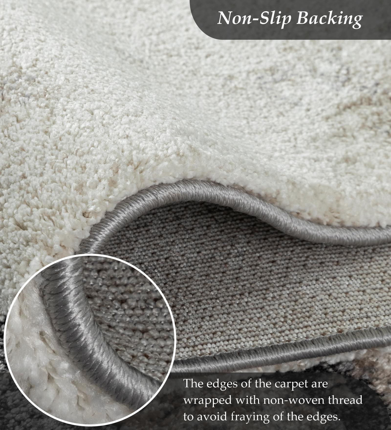 OBSESSIONS Abstract Machine Made Carpet Grey