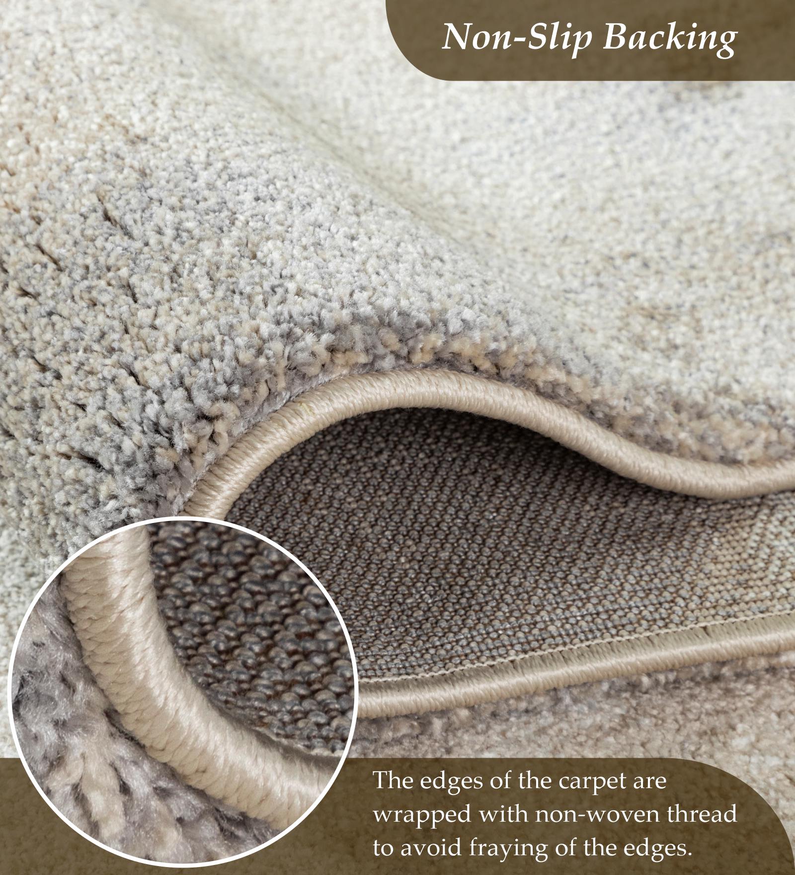 Cyrus Abstract Machine Made Carpet Cream