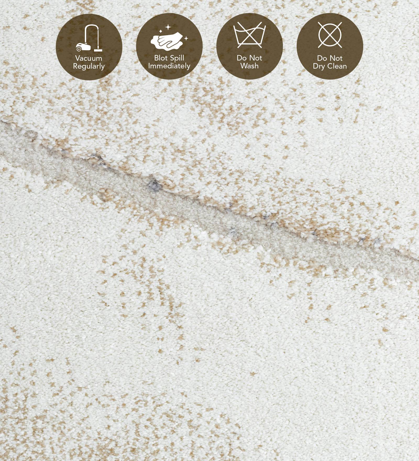 Cyrus Abstract Machine Made Carpet Cream