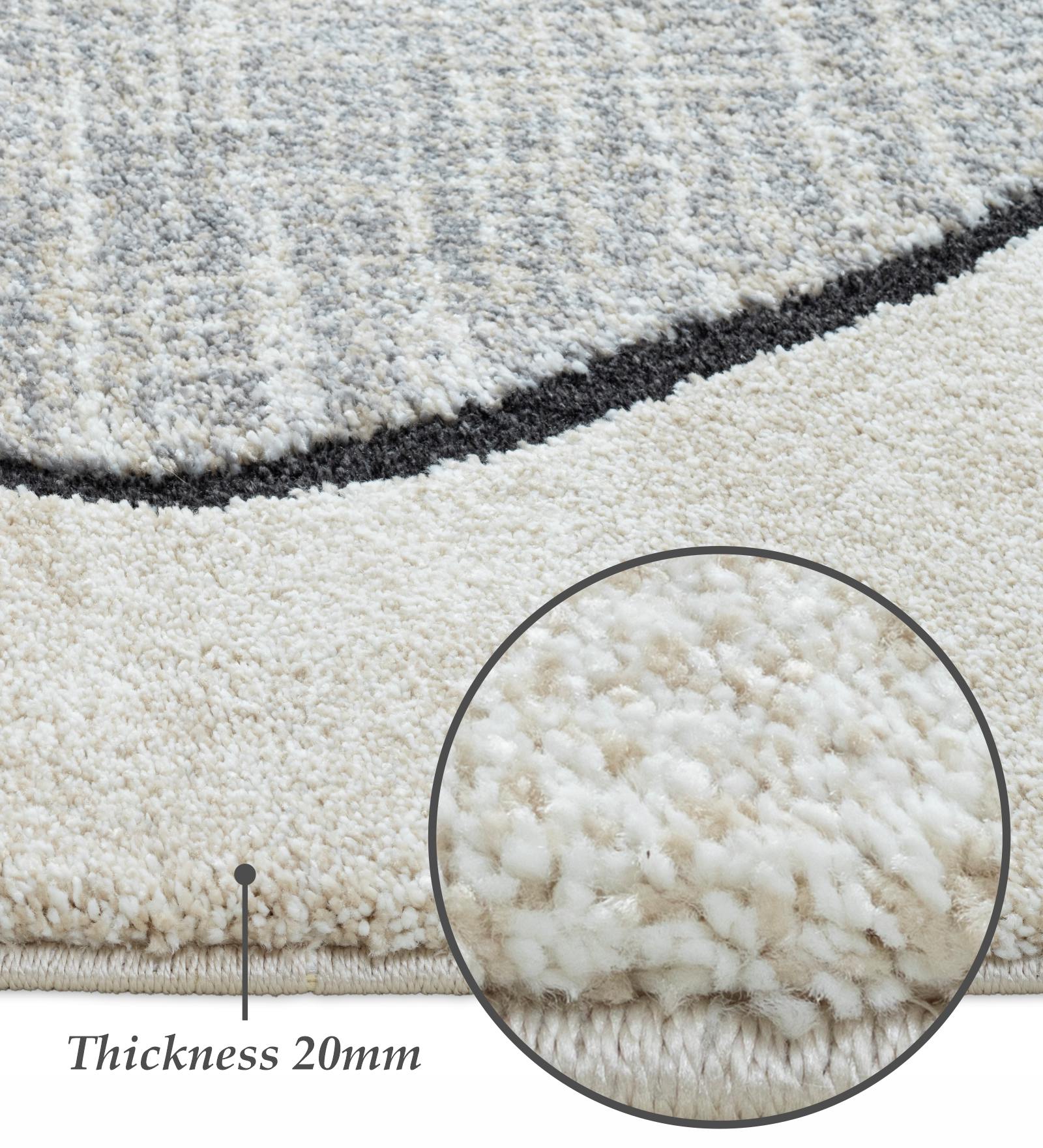 Cyrus Abstract Machine Made Carpet Green