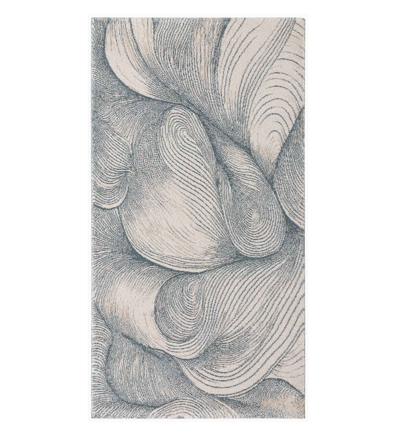 Reverie Abstract Machine Made Runner Beige and Grey