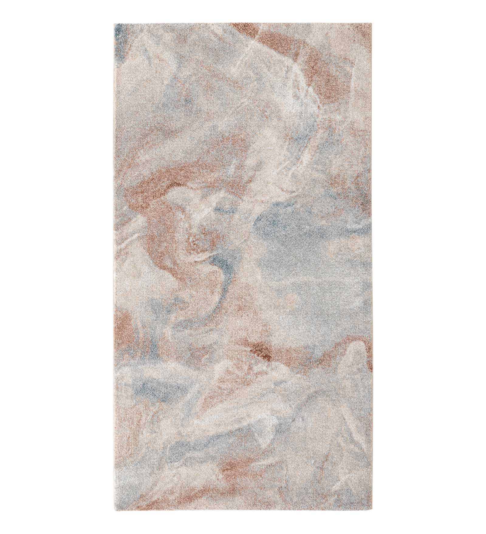 Reverie Abstract Machine Made Runner Rust and Blue