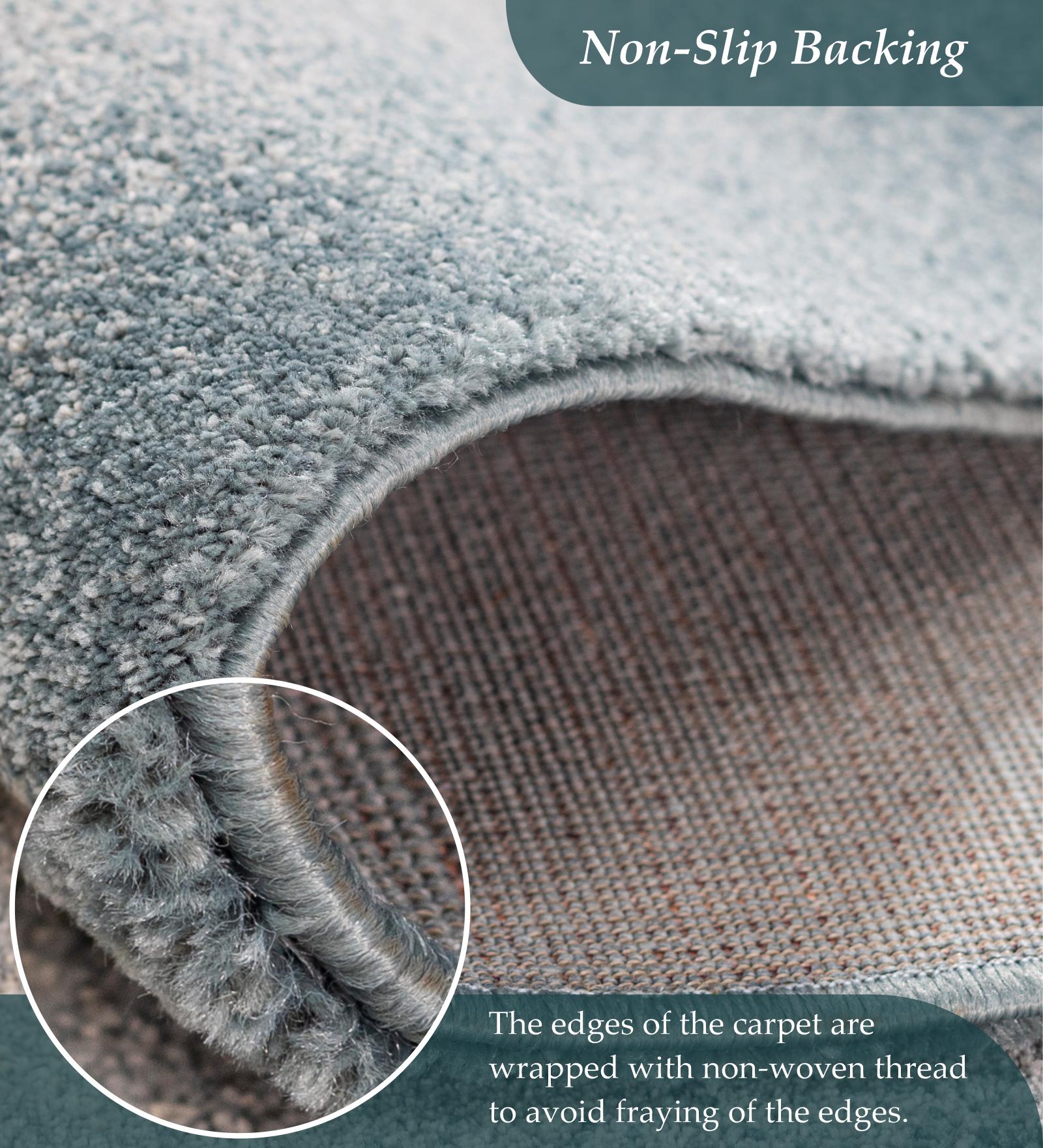 Reverie Abstract Machine Made Runner Beige and Blue