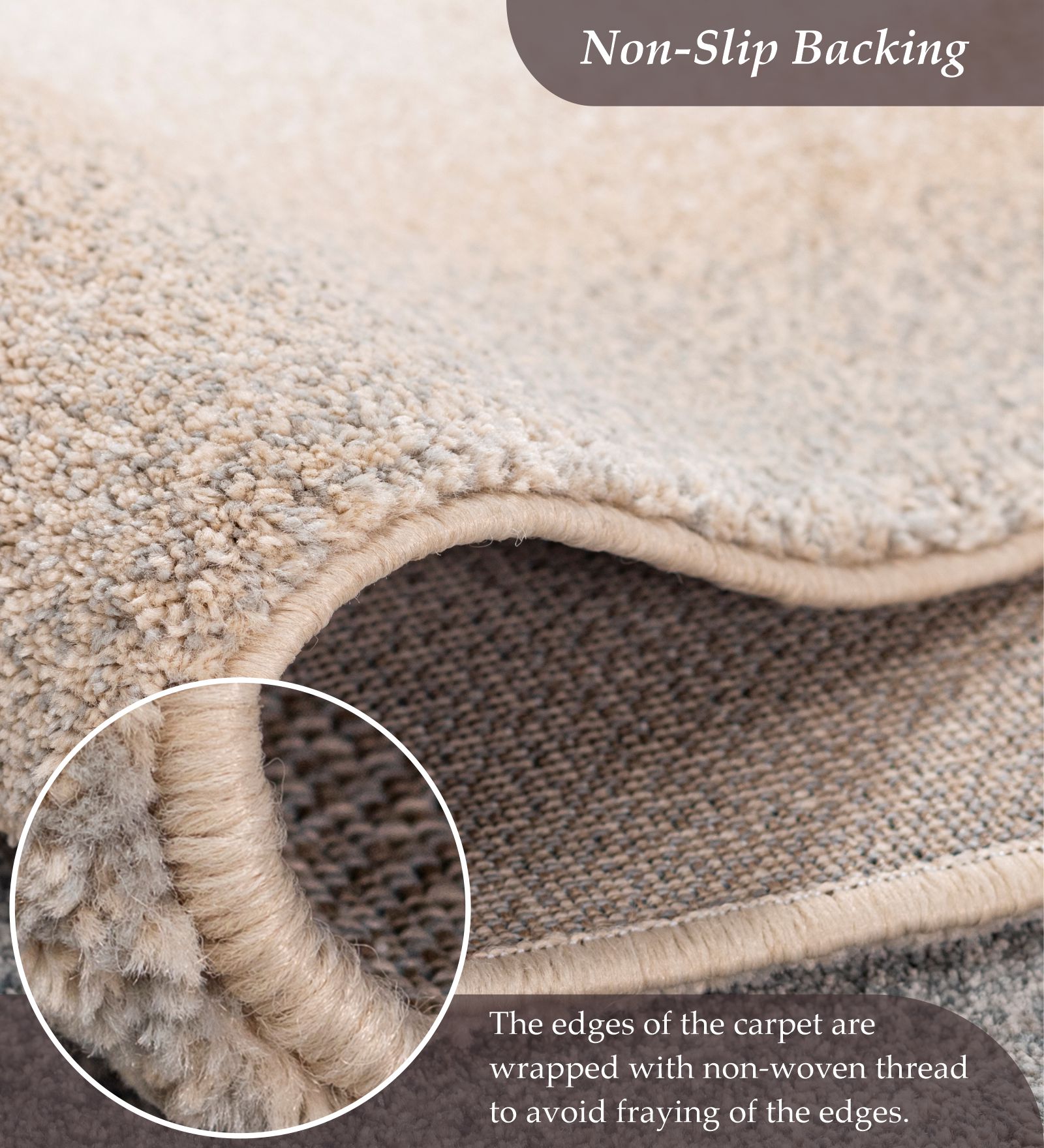 Reverie Abstract Machine Made Carpet Brown and Blue