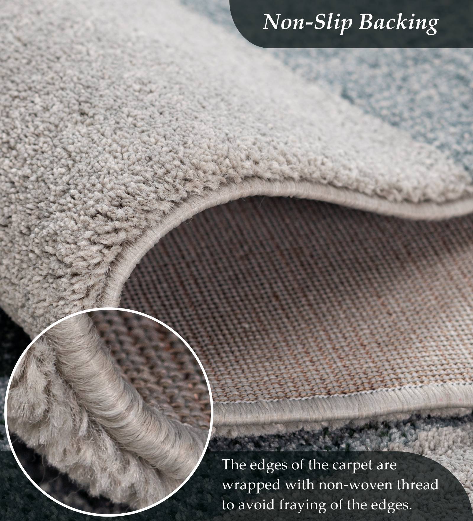 Reverie Geometric Machine Made Carpet Olive and Beige