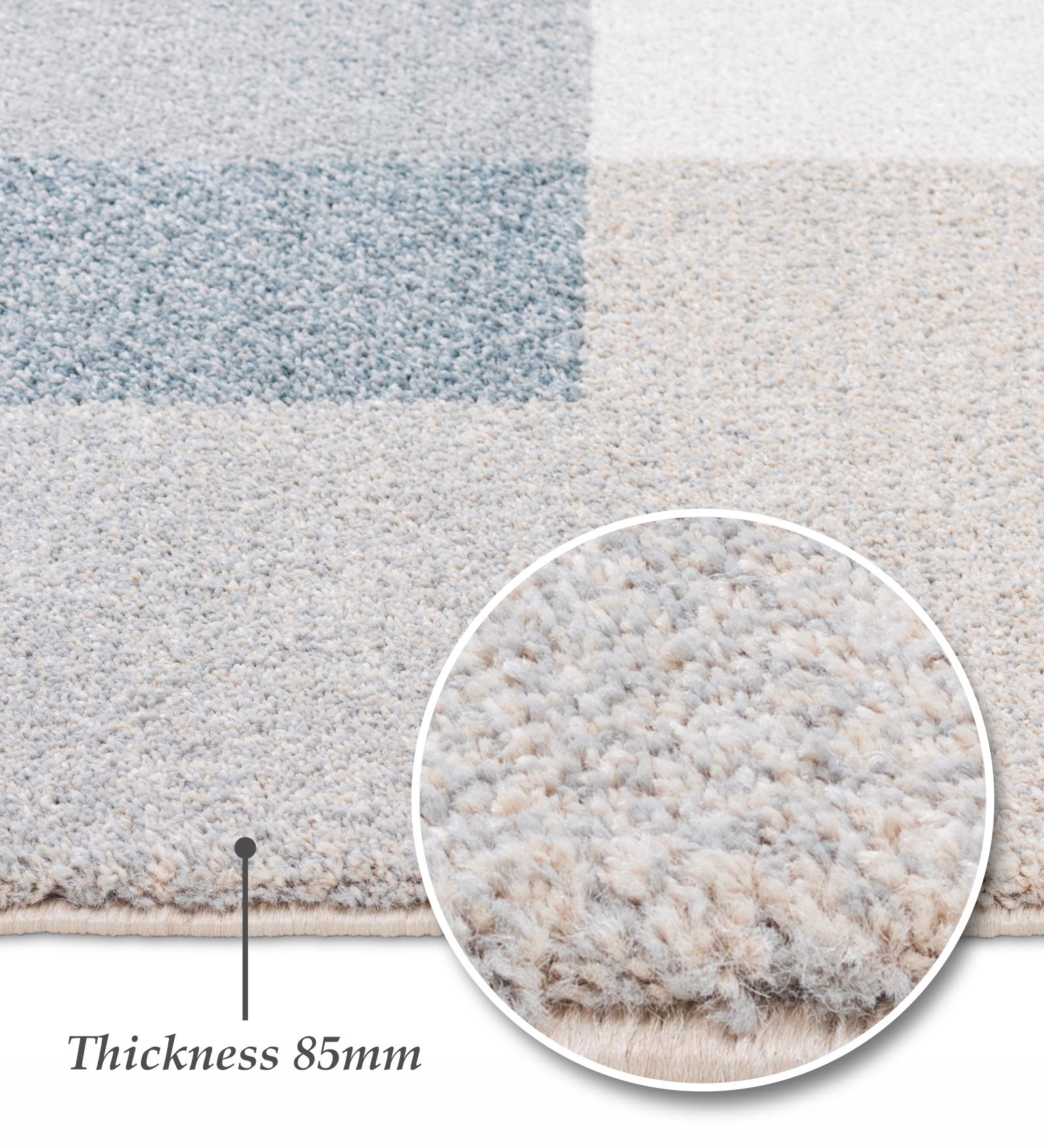 Reverie Geometric Machine Made Carpet Brown and Beige