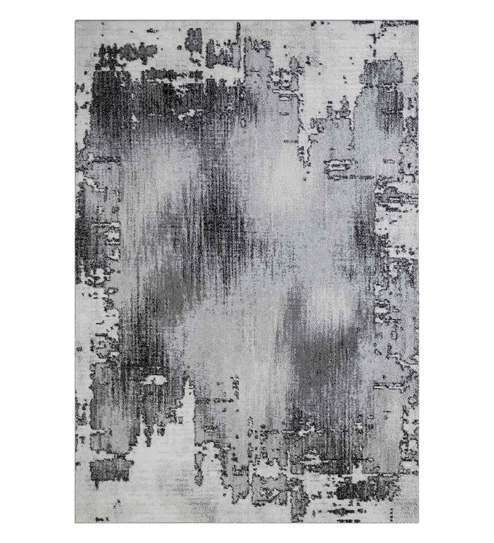Pine Polyester Abstract Runner Cream