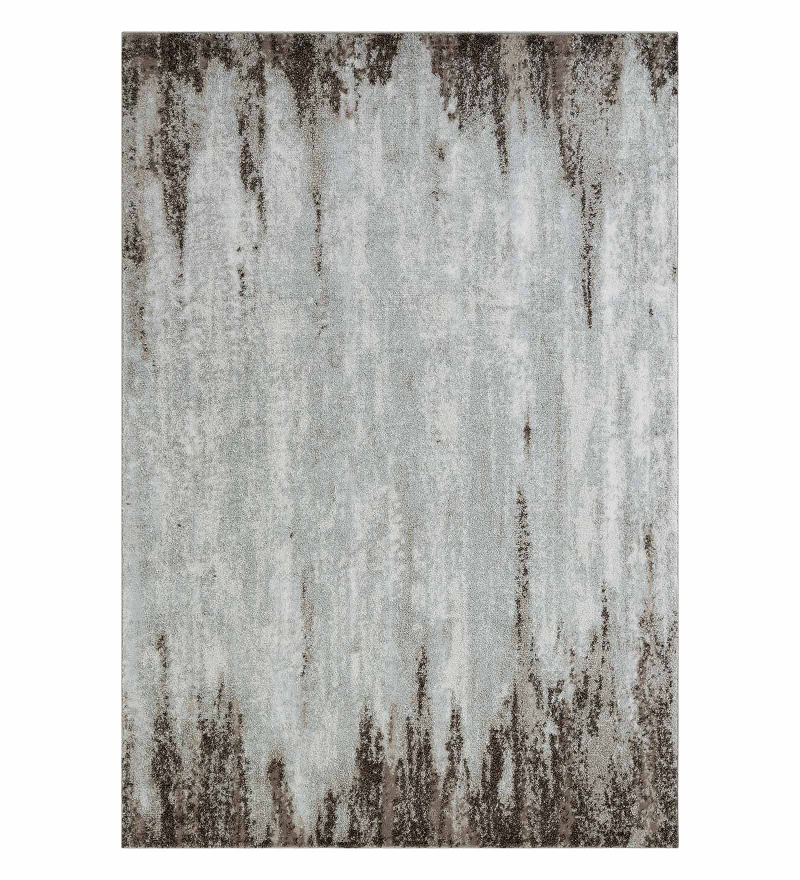 Pine Polyester Abstract Runner Cream