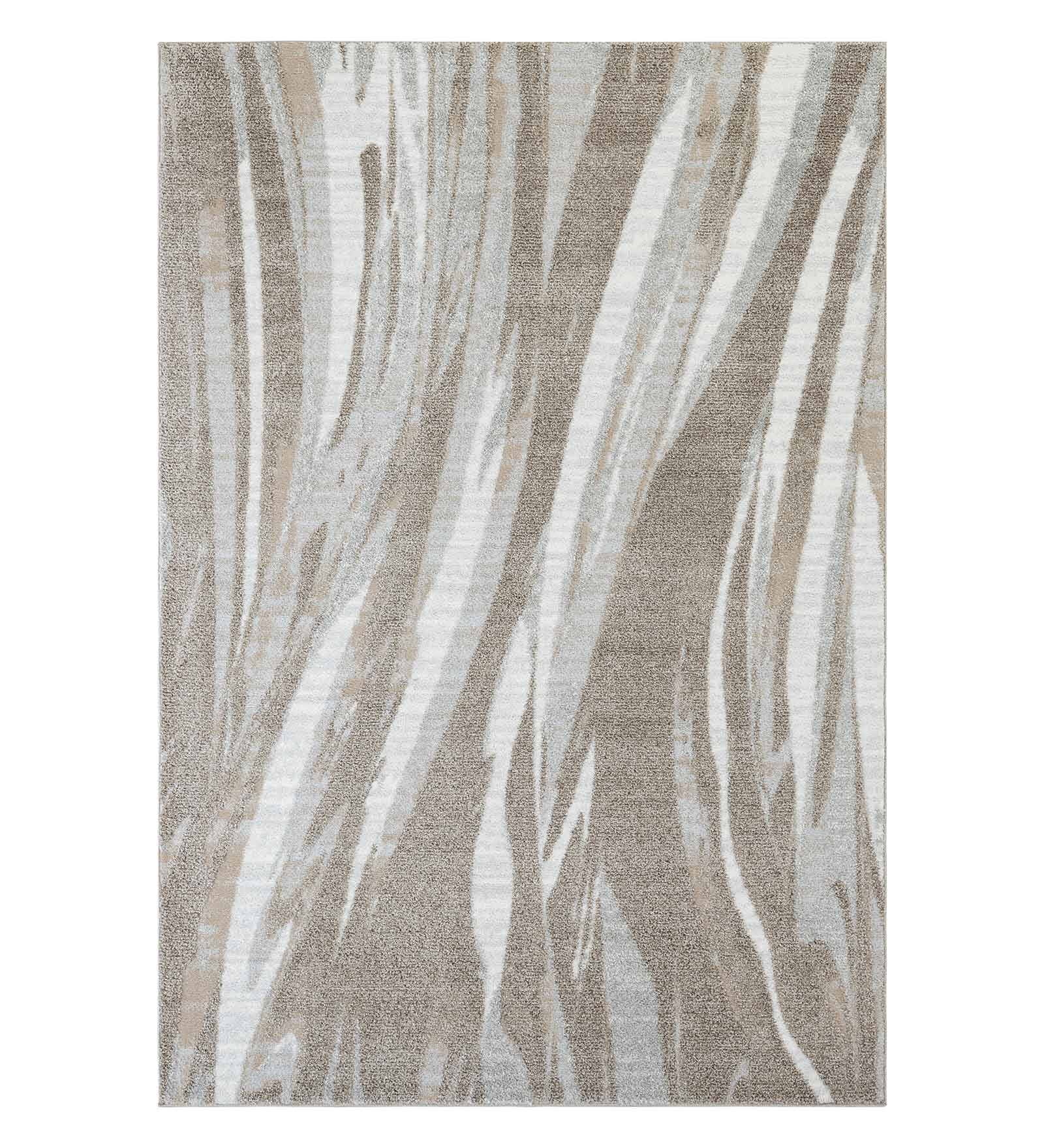 Pine Polyester Abstract Runner Beige