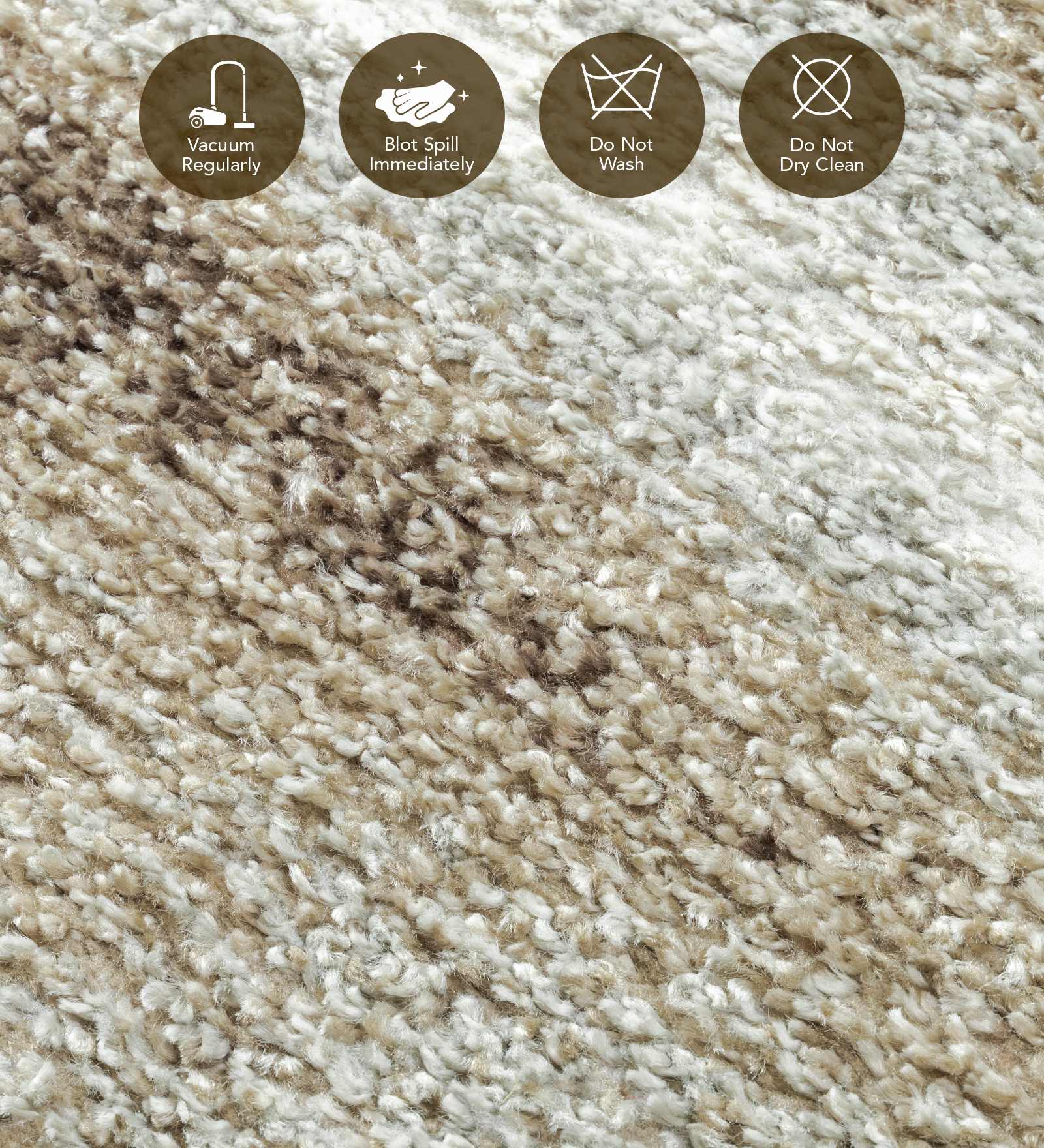 Pine Polyester Abstract Runner Grey