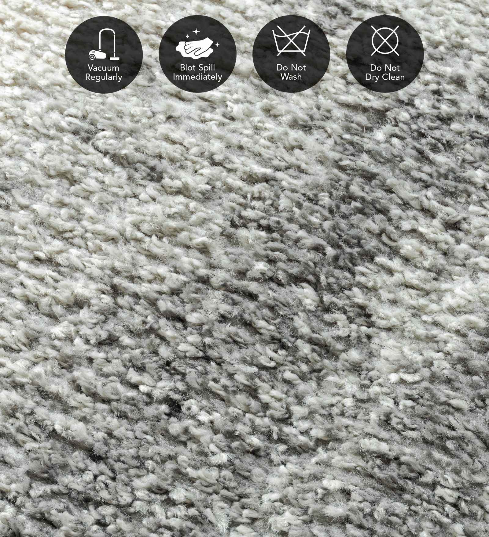 Pine Polyester Abstract Carpet Grey