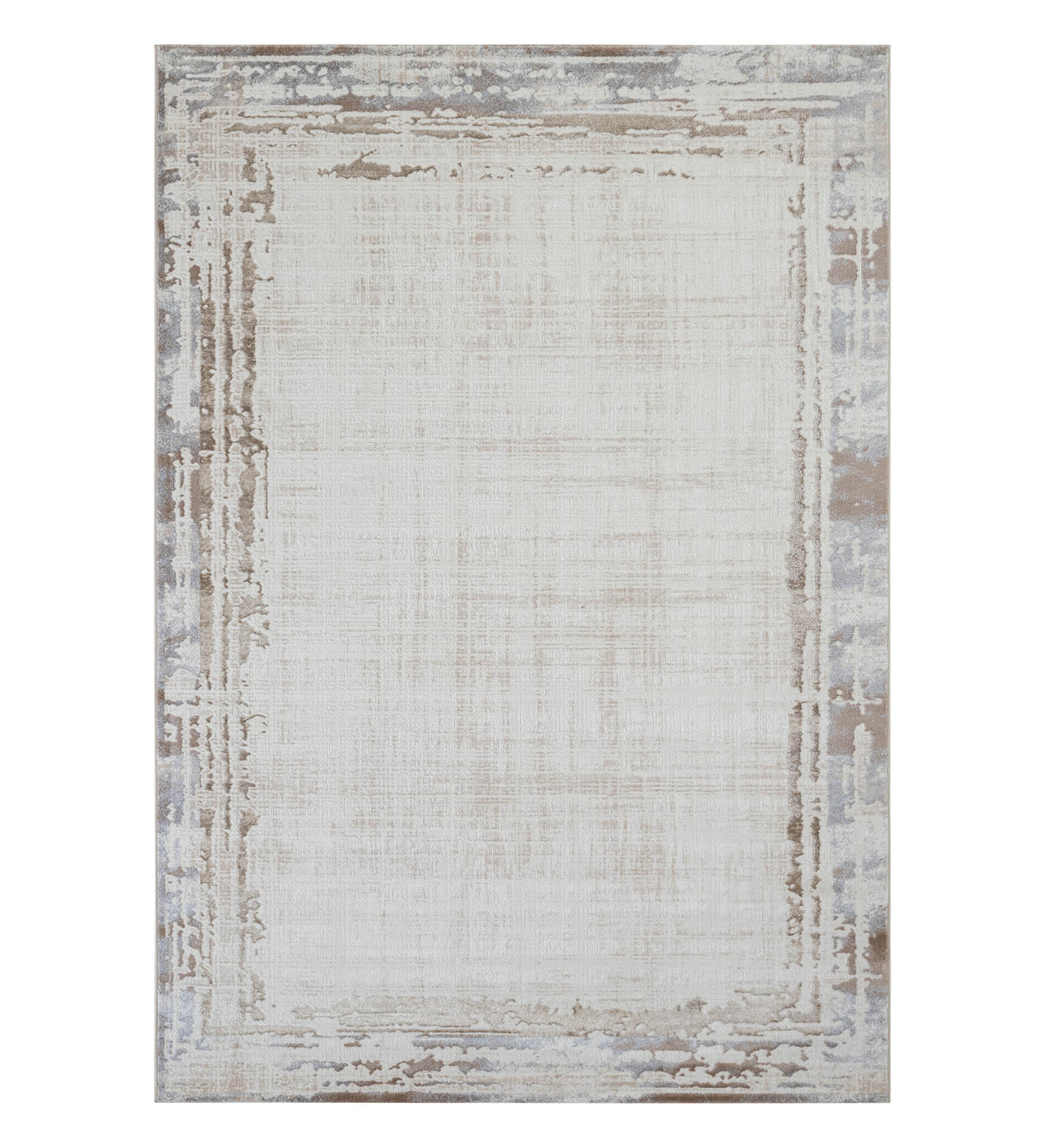 Cuba Polyester Abstract Runner Cream