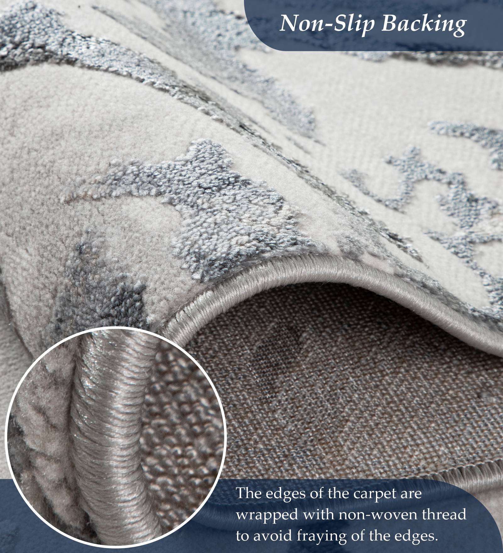 Cuba Polyester Abstract Carpet Cream