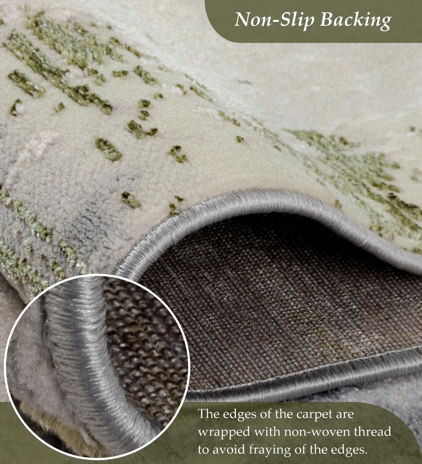 Cuba Polyester Abstract Carpet Grey