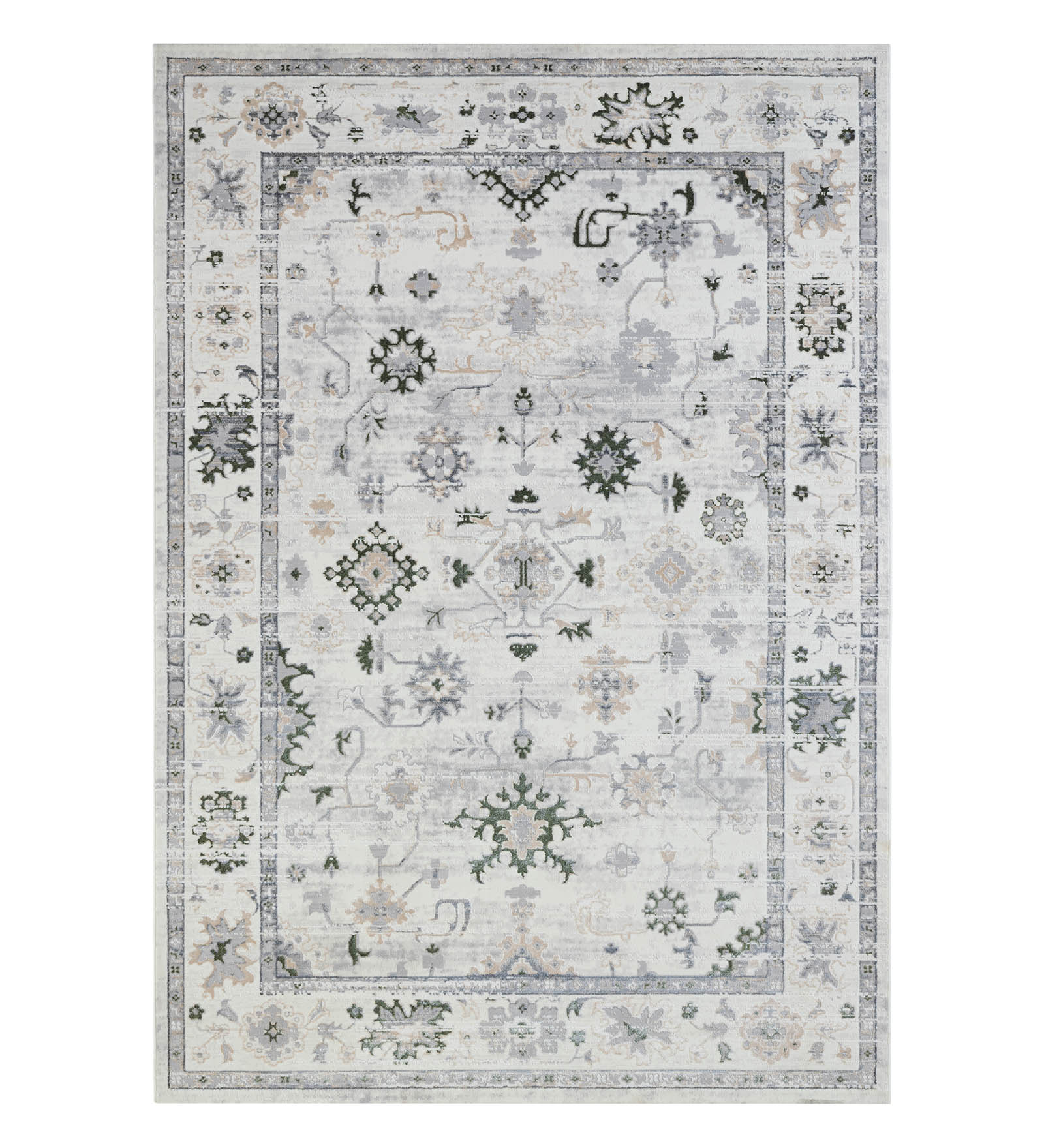 Cuba Polyester Classical Carpet Green