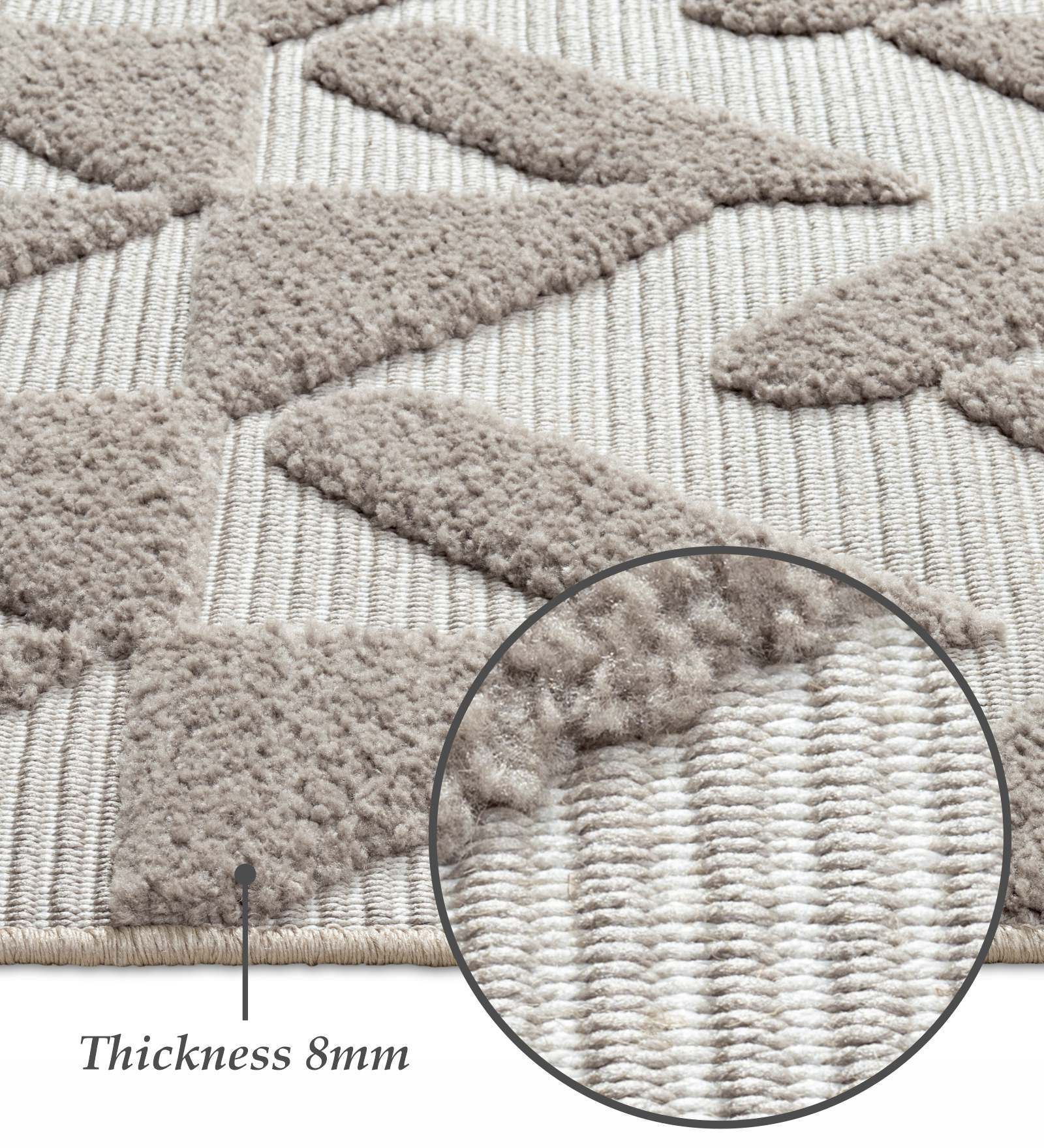Rosa Polyester Neo Classical Runner Beige