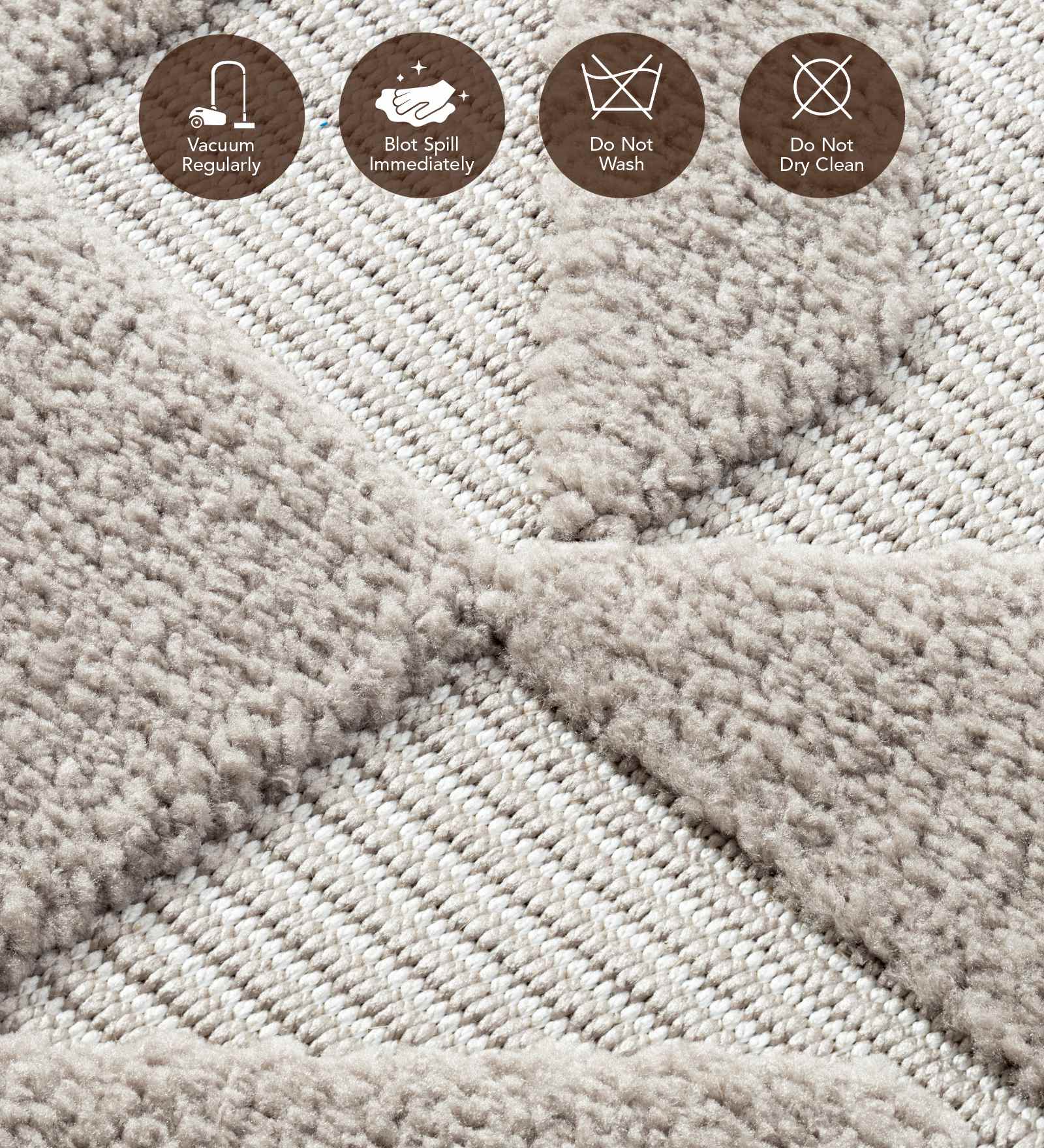 Rosa Polyester Neo Classical Runner Beige