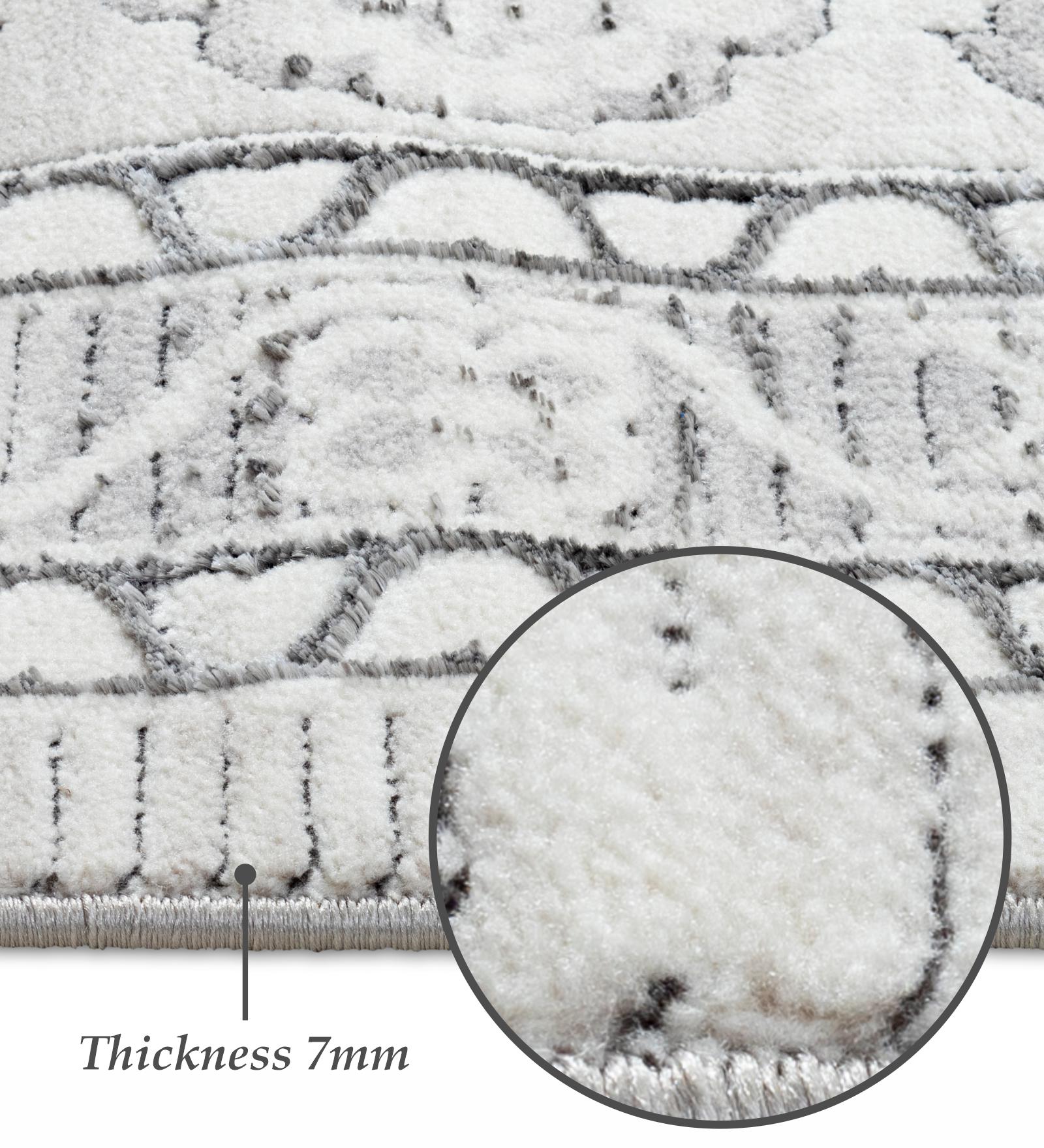 Gul Polyester Classical Carpet Cream