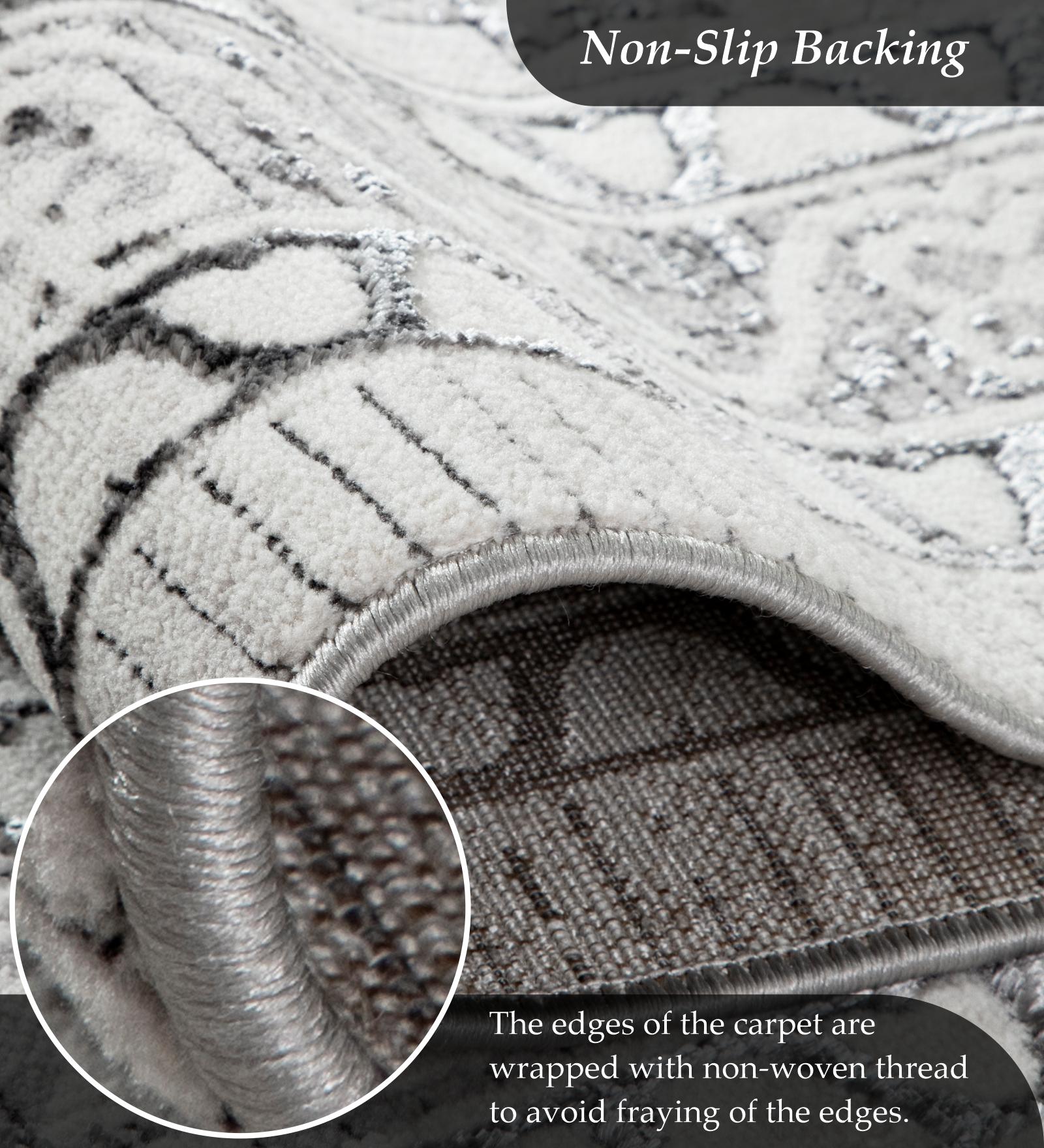 Gul Polyester Classical Carpet Cream