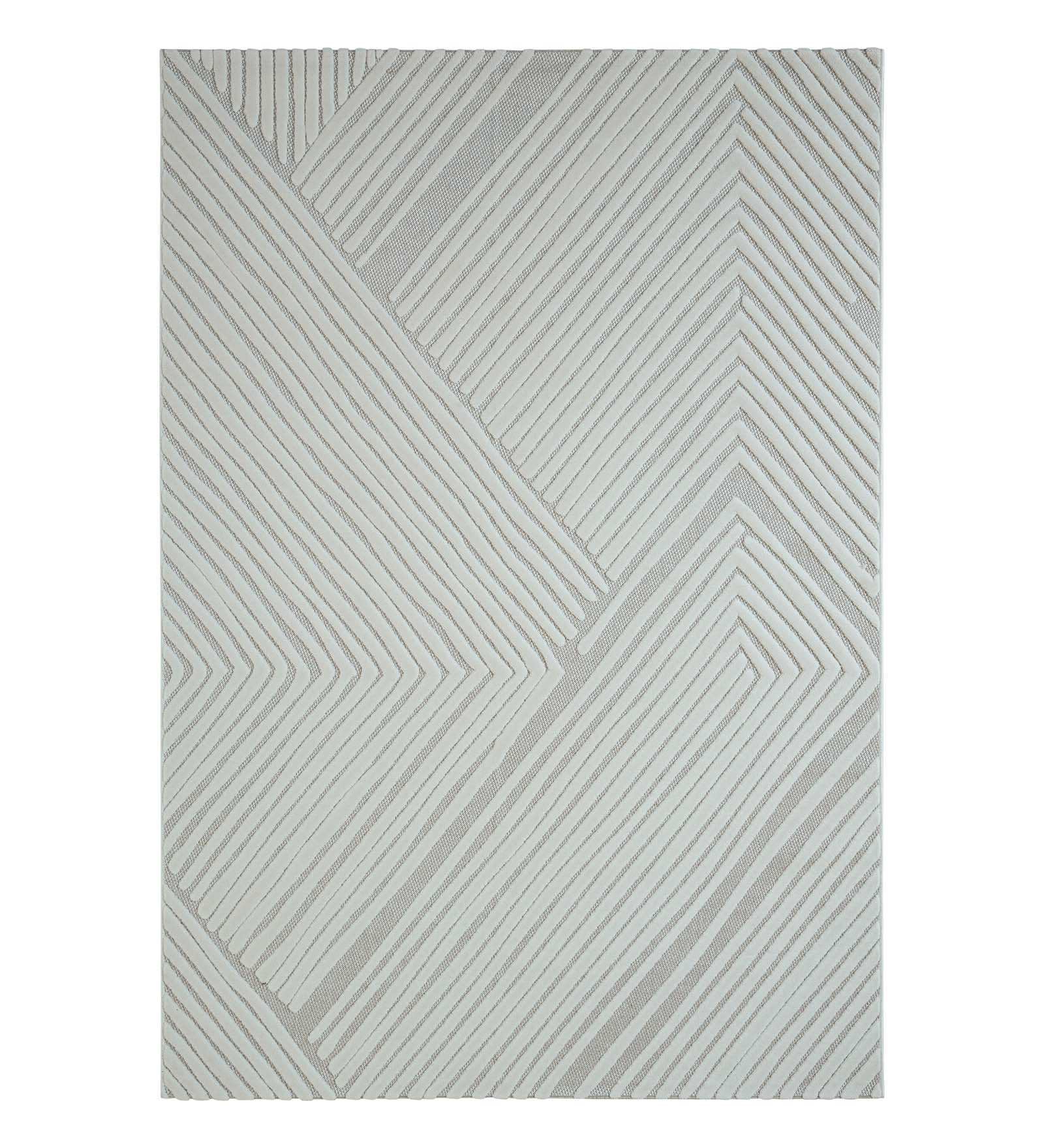 Benz Polyester Abstract Carpet Cream